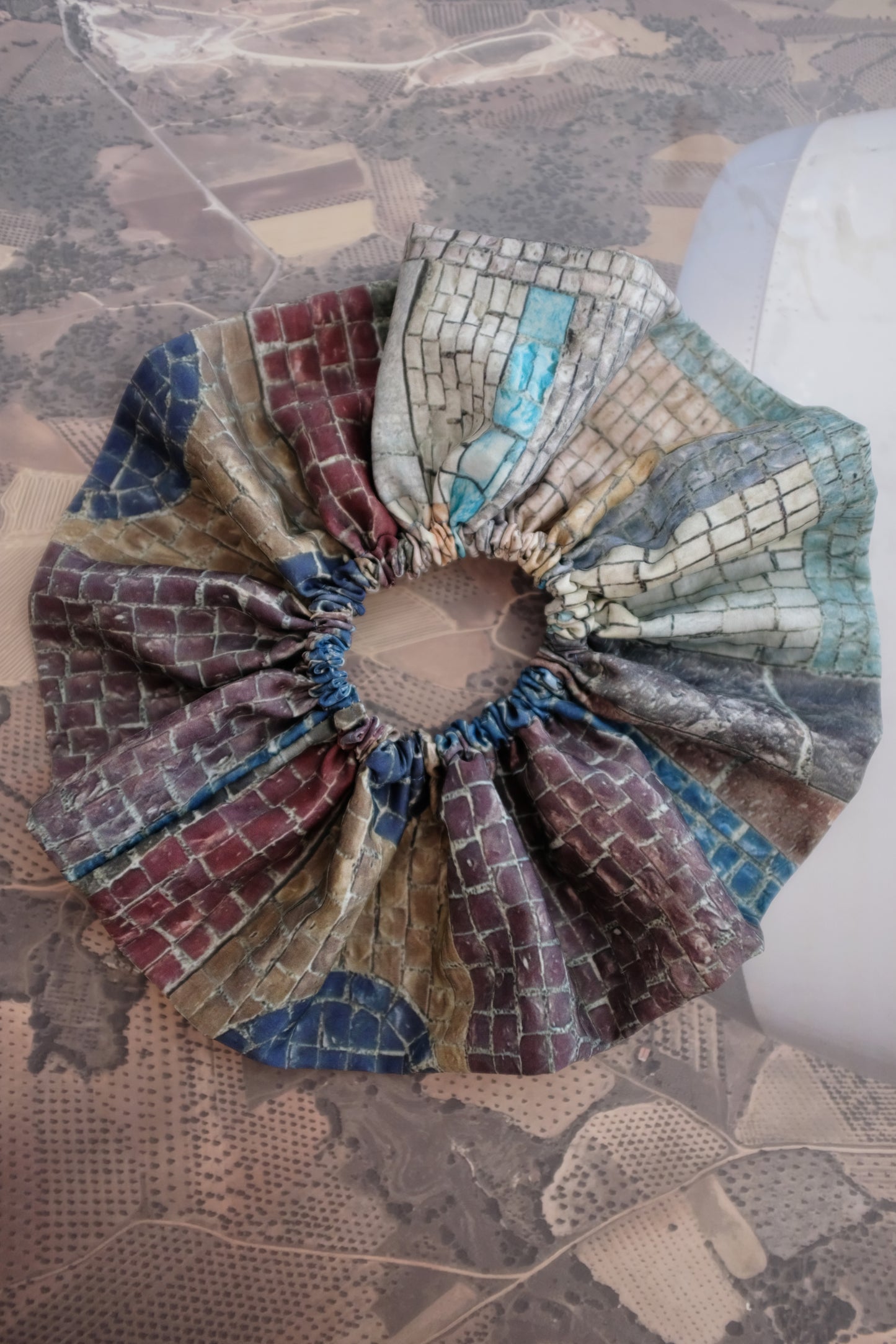 Beklina Oversized Scrunchie Iceland Mural