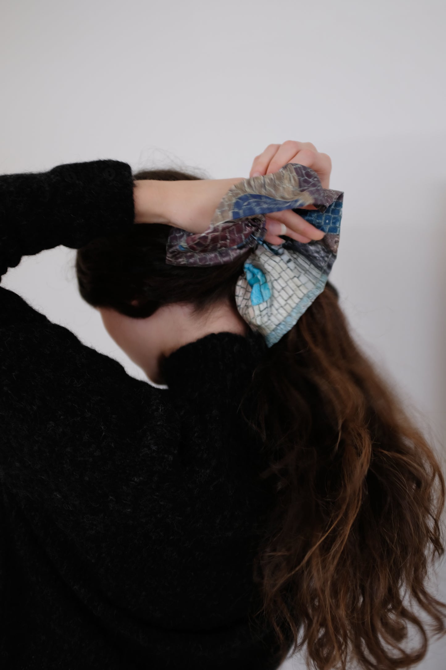 Beklina Oversized Scrunchie Iceland Mural