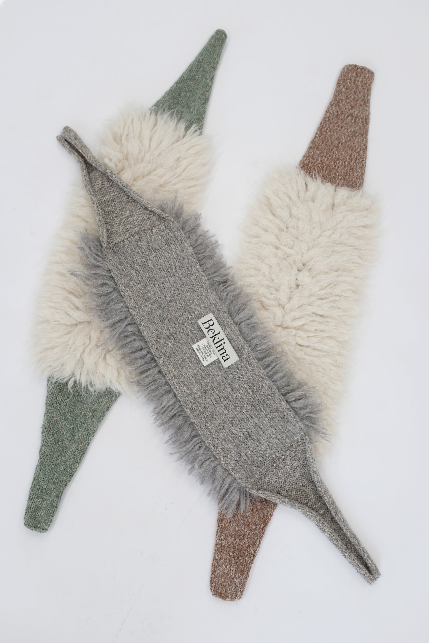 Beklina Knit Fur Tie