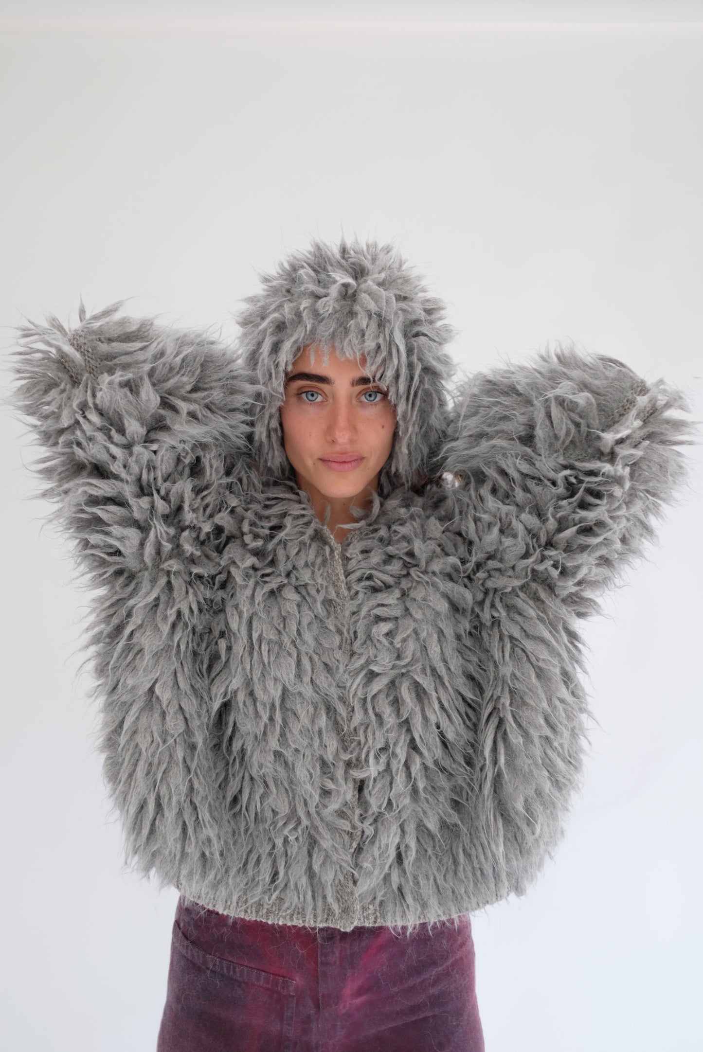 Beklina Knit Fur Tie