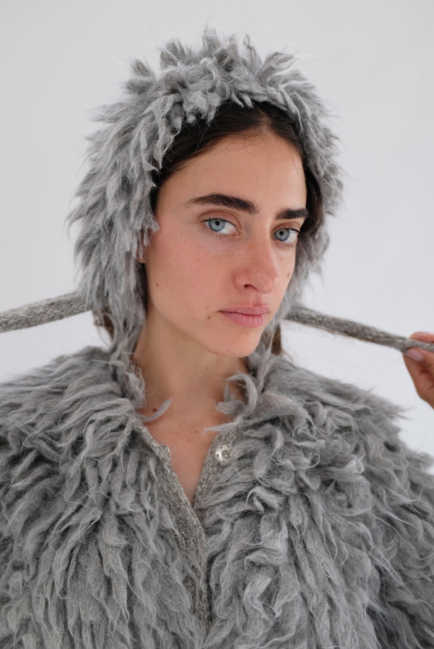 Beklina Knit Fur Tie