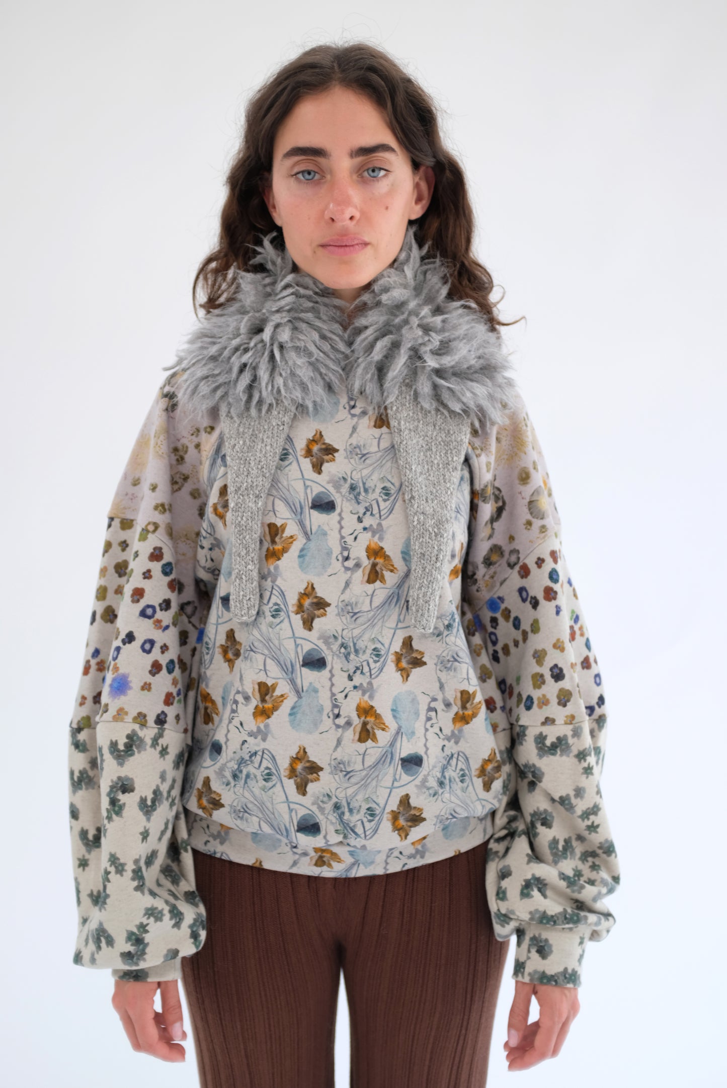 Beklina Knit Fur Tie