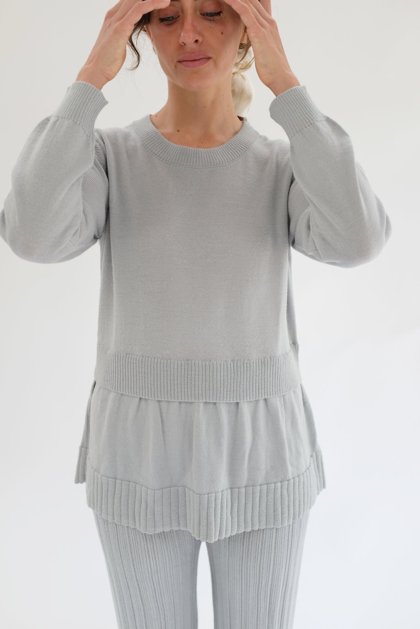 Beklina Merino Fattoria Pullover Grey