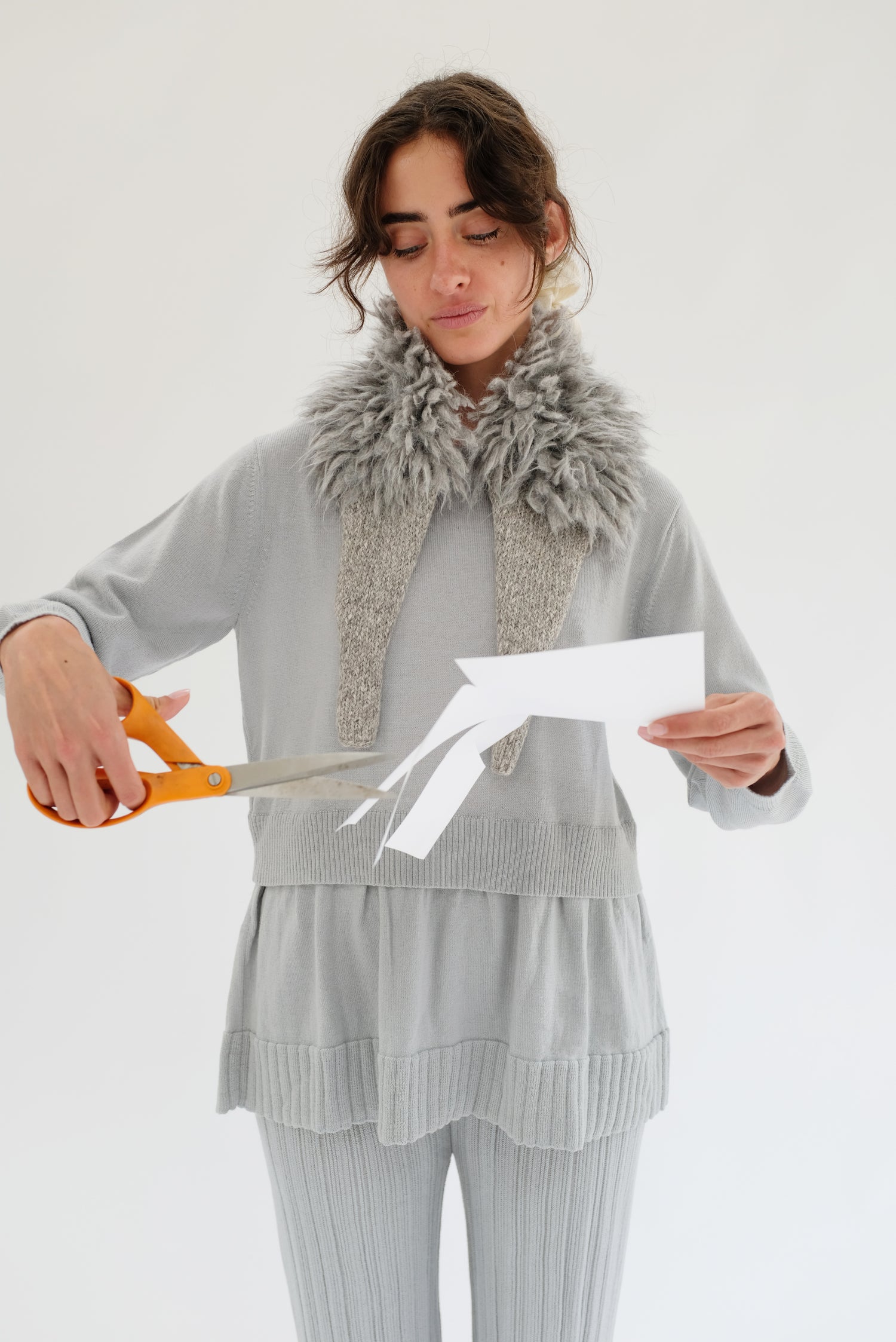 Beklina Merino Fattoria Pullover Grey