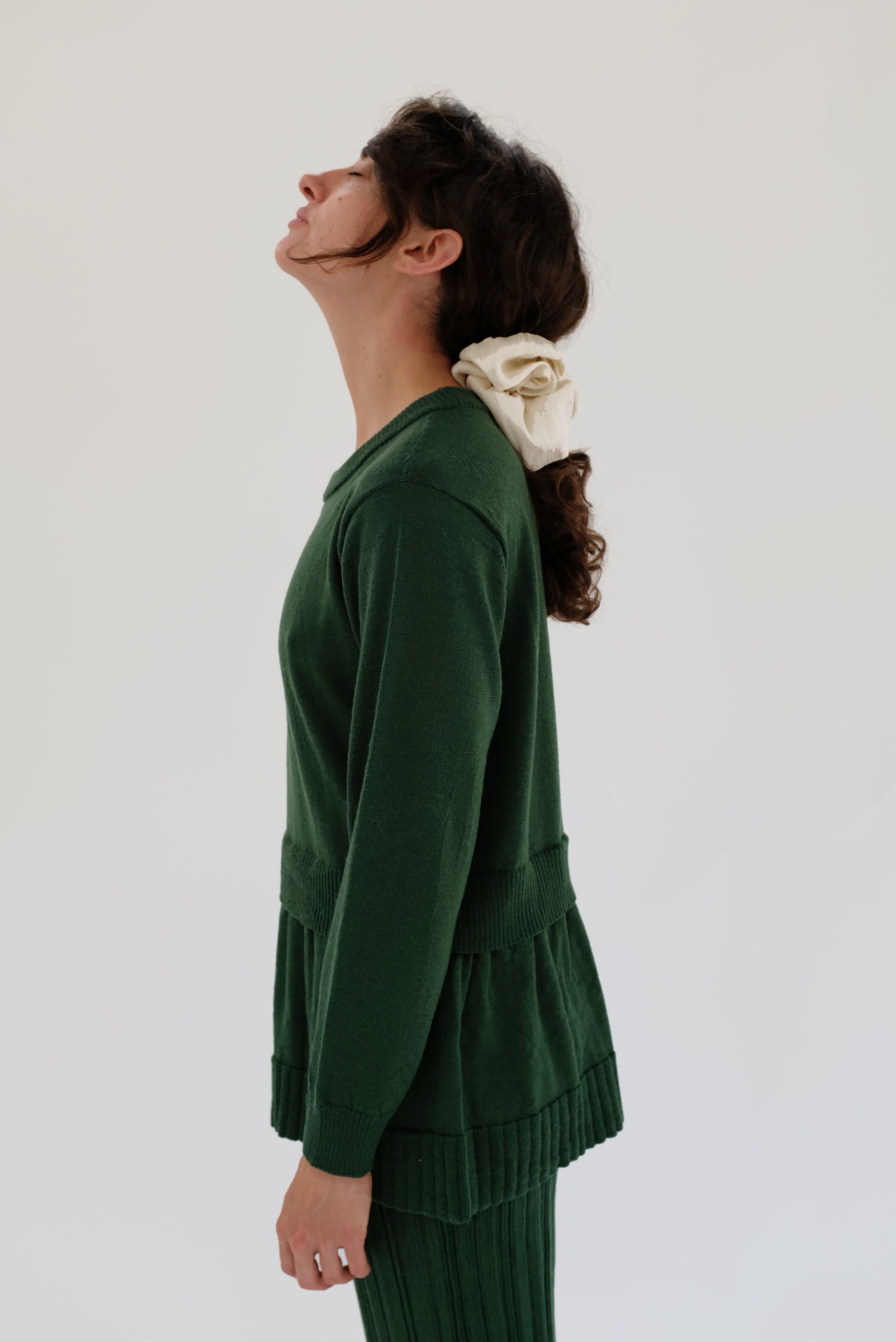 Beklina Merino Fattoria Pullover Conifer