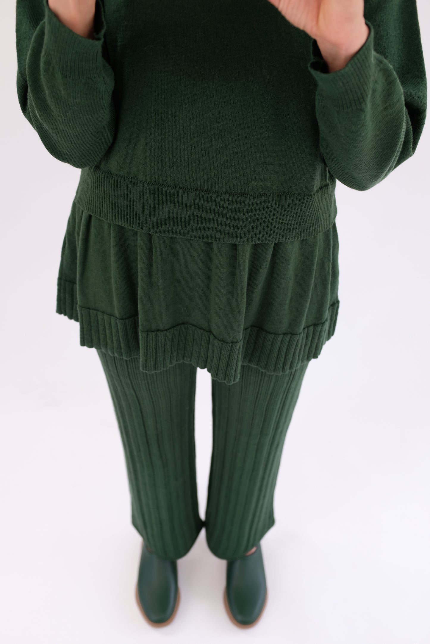 Beklina Merino Fattoria Pullover Conifer