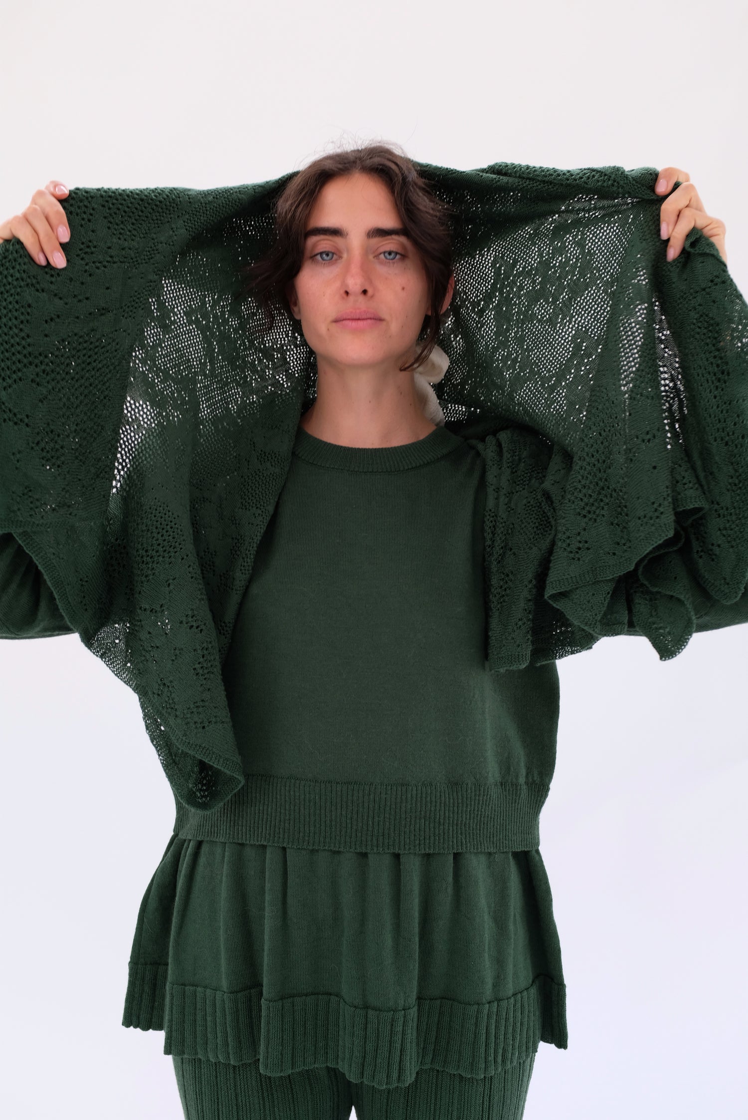 Beklina Merino Fattoria Pullover Conifer