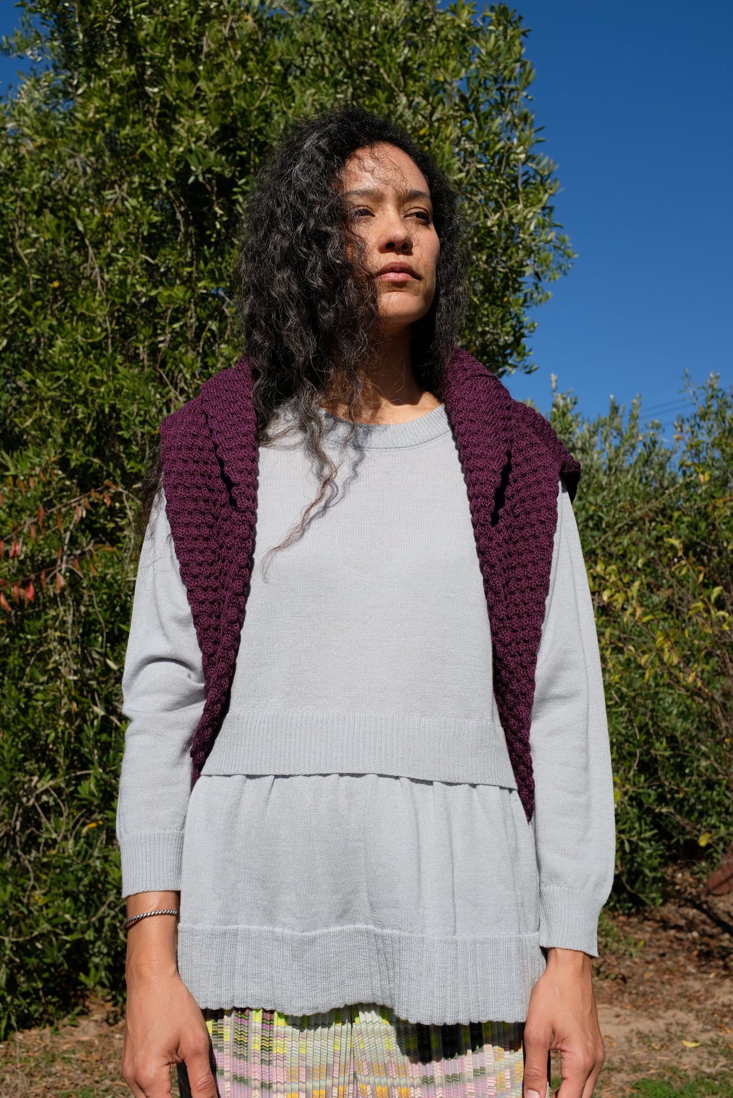 Beklina Merino Fattoria Pullover Grey