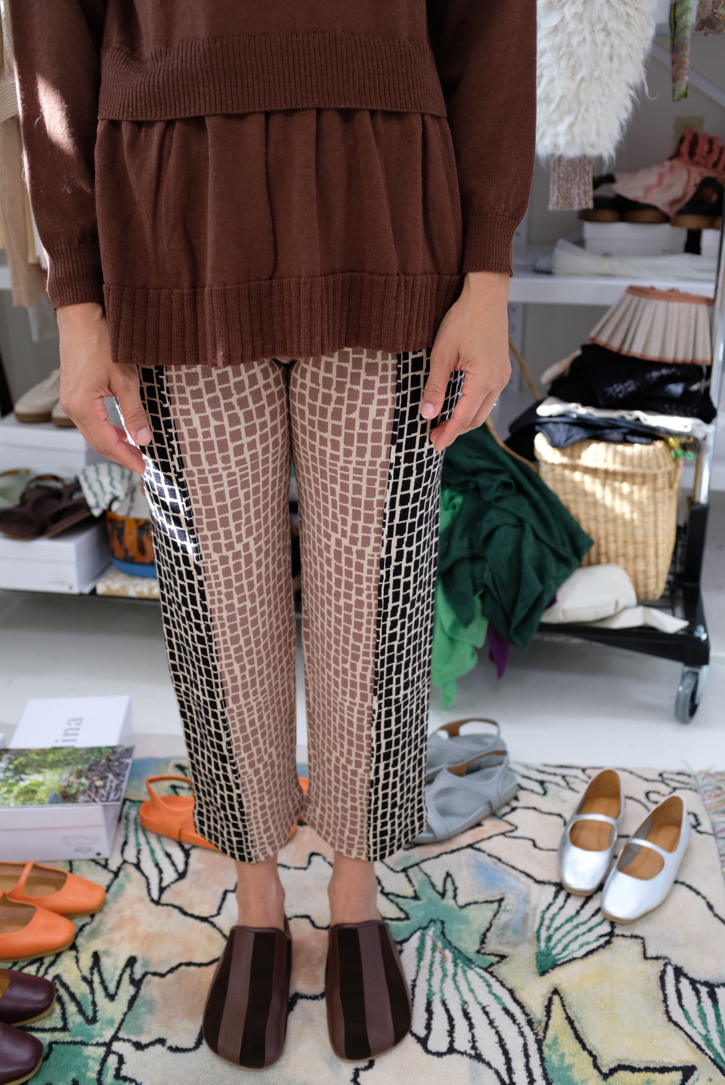 Beklina Knit Tile Trousers