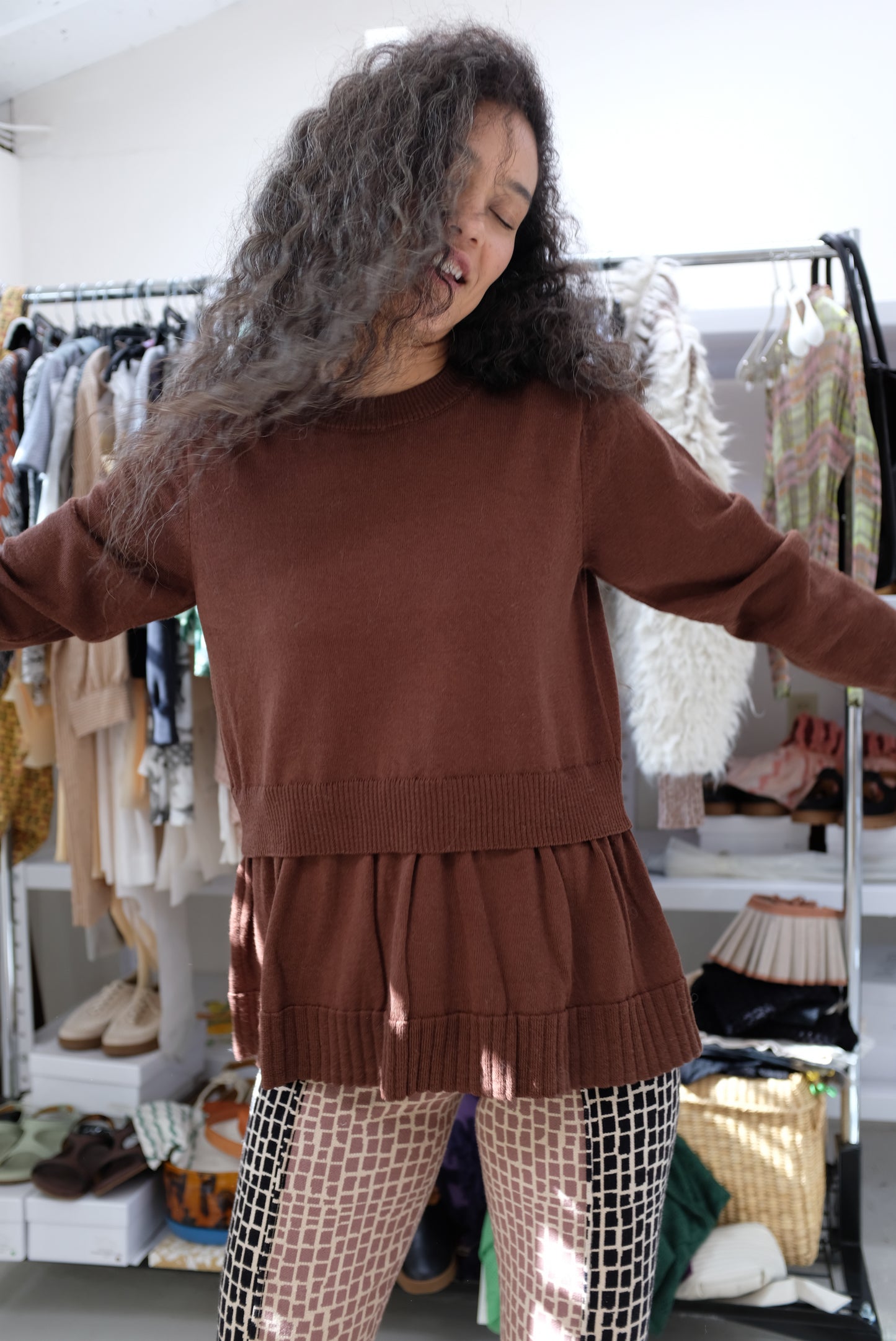 Beklina Knit Tile Trousers