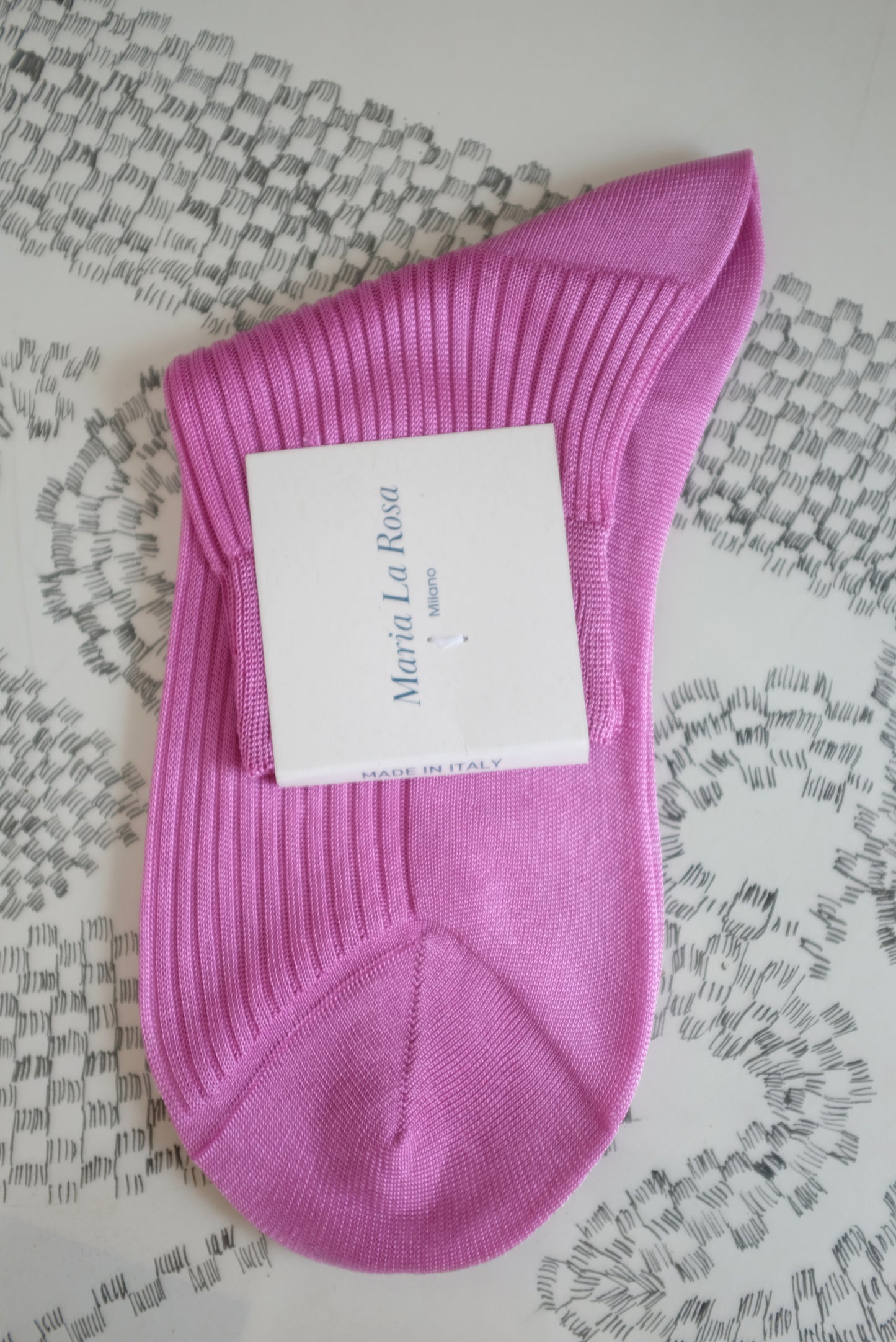 Maria La Rosa Silk Socks Bougainville