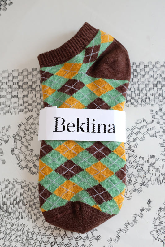 Beklina Argyle Washed Wool Ankle Socks