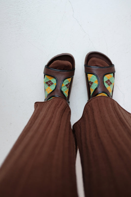 Beklina Argyle Washed Wool Ankle Socks