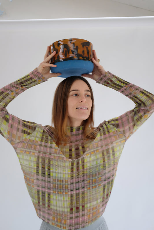 Large Ceramic Tortoise Shell Bowl 
