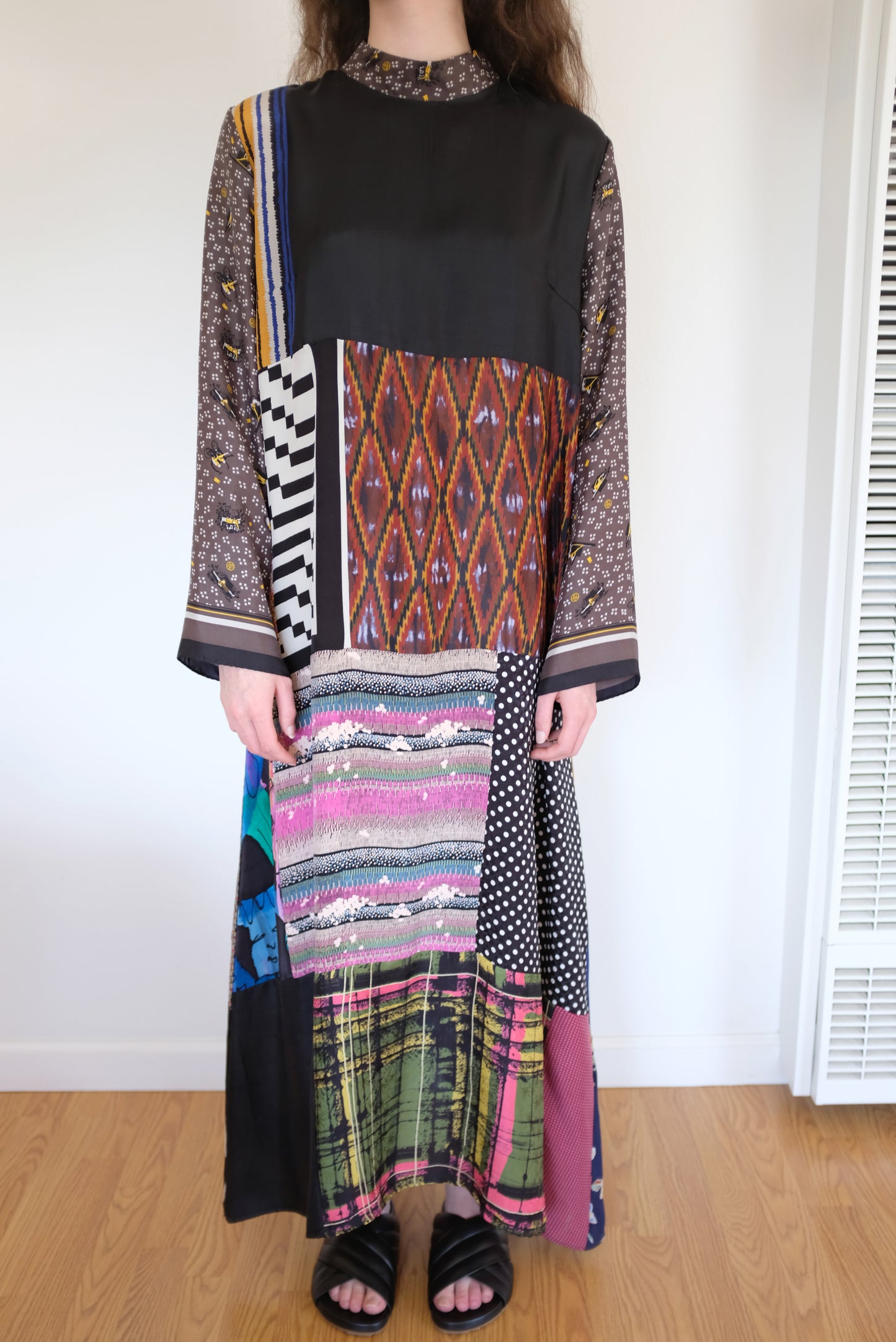 Bettina Bakdal Mandarin Collar Dress