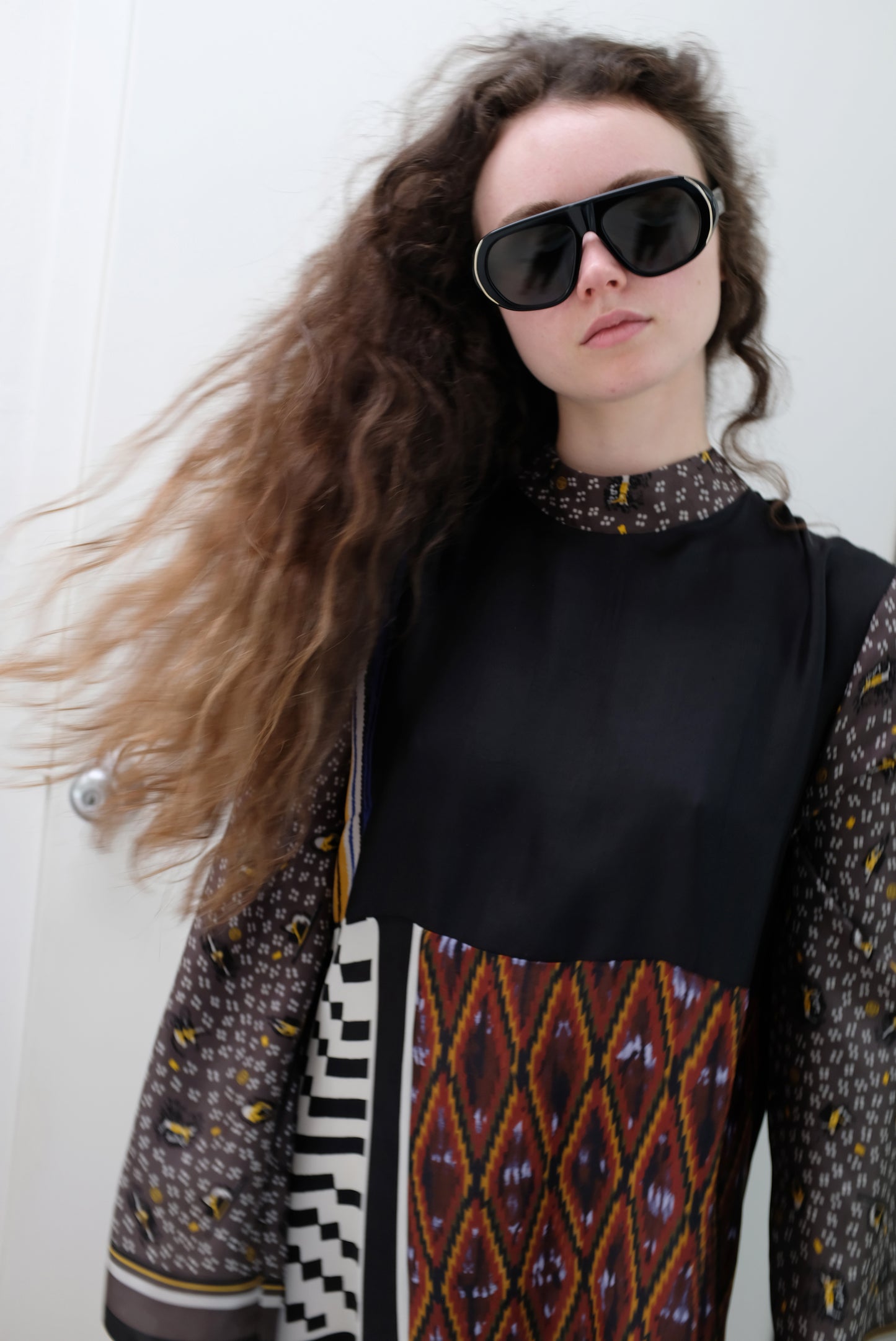 Bettina Bakdal Mandarin Collar Dress