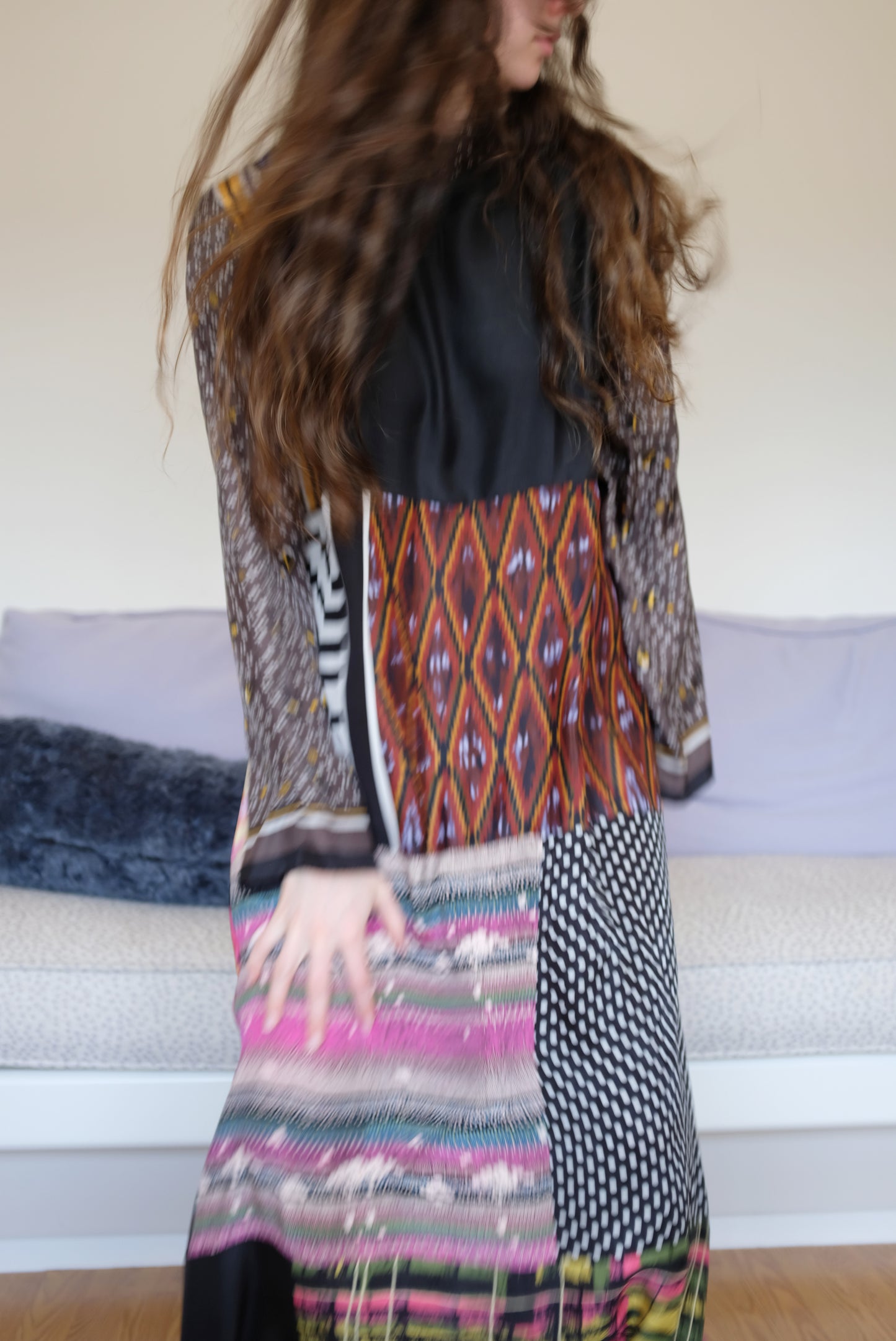 Bettina Bakdal Mandarin Collar Dress