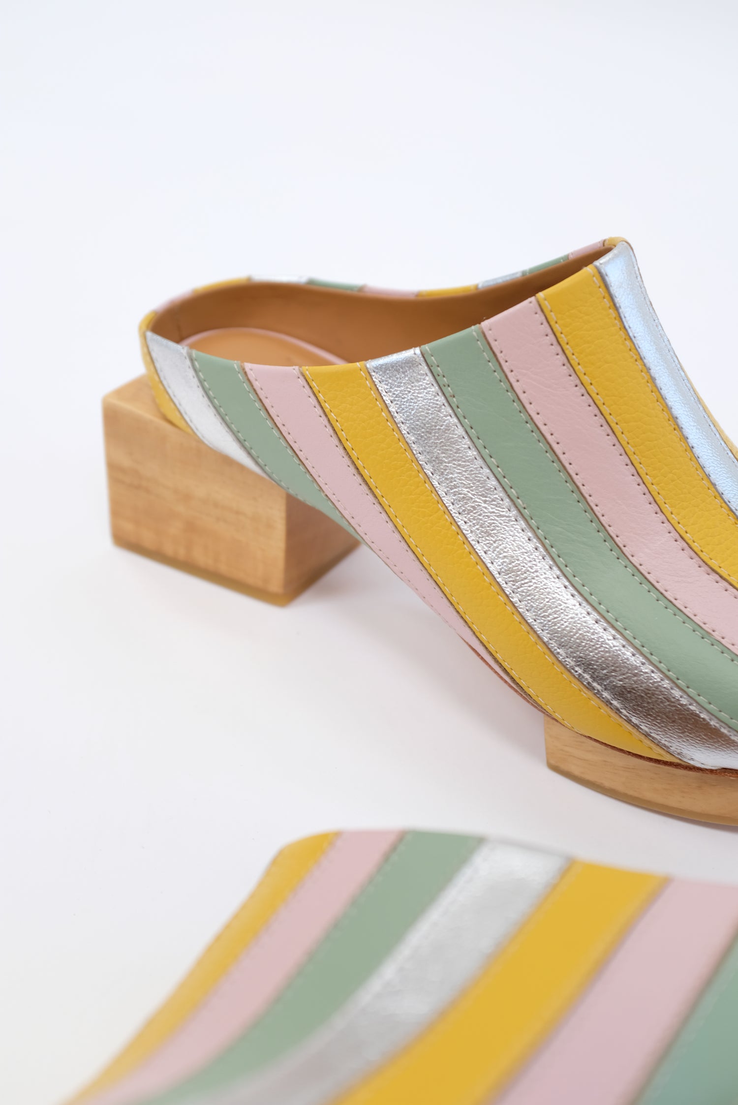 Beklina Matisse Platform Mules Gaga