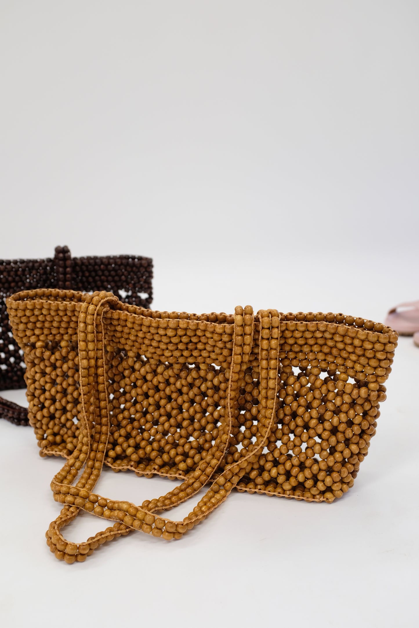 Cordera Wooden Beads Mini Bag