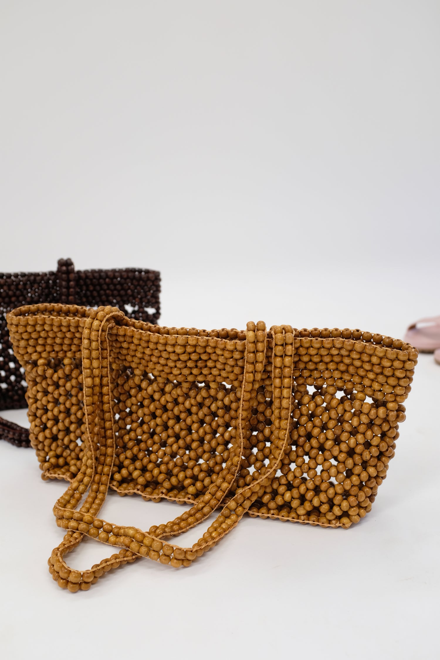 Cordera Wooden Beads Mini Bag