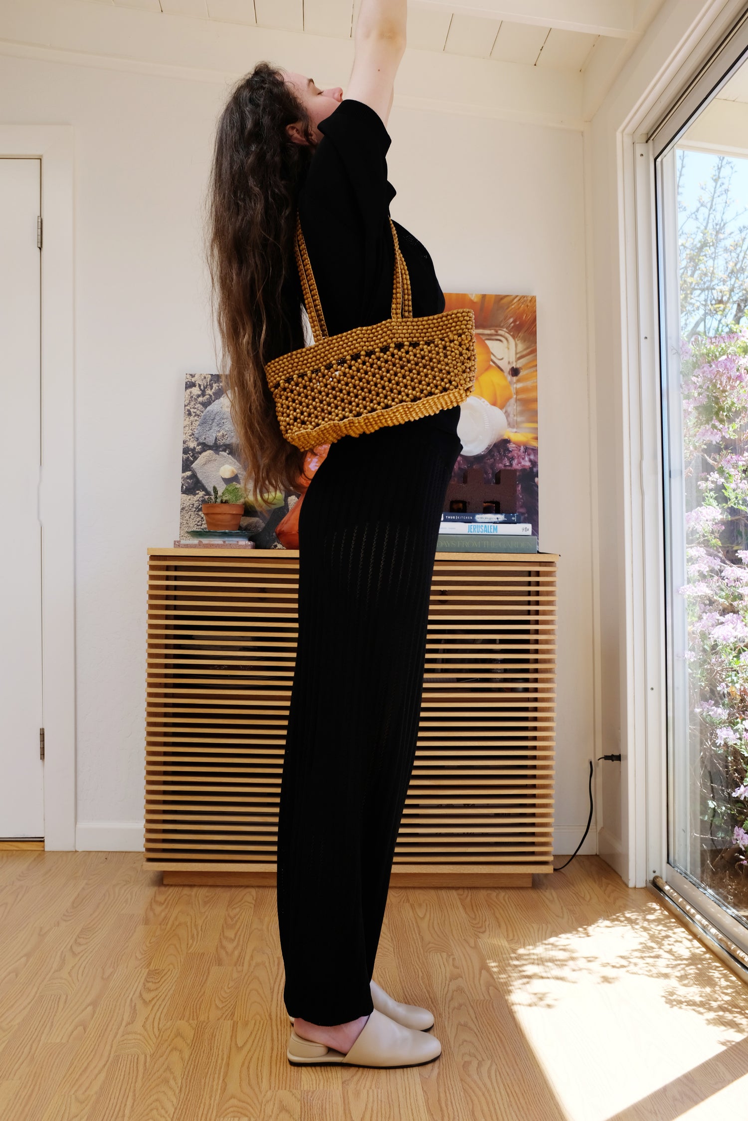 Cordera Wooden Beads Mini Bag