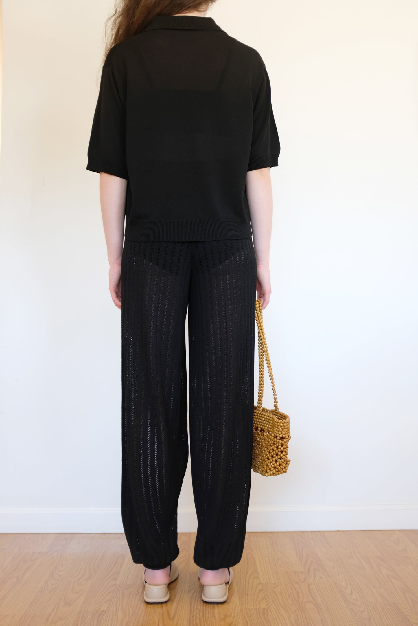 Cordera Merino Lace Polo Black