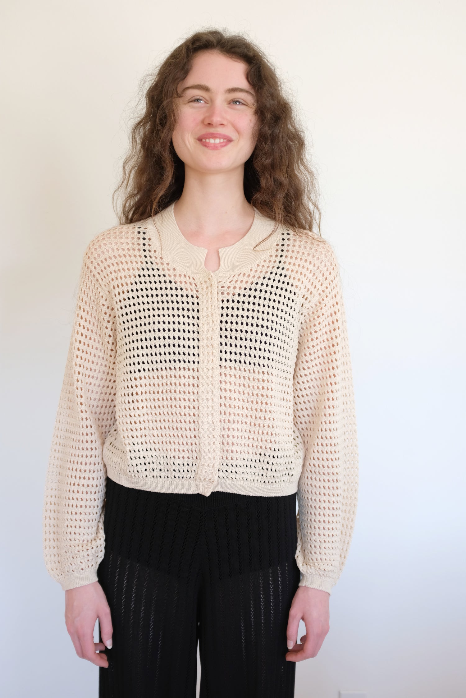 Beklina Fallegur Cardigan Natural