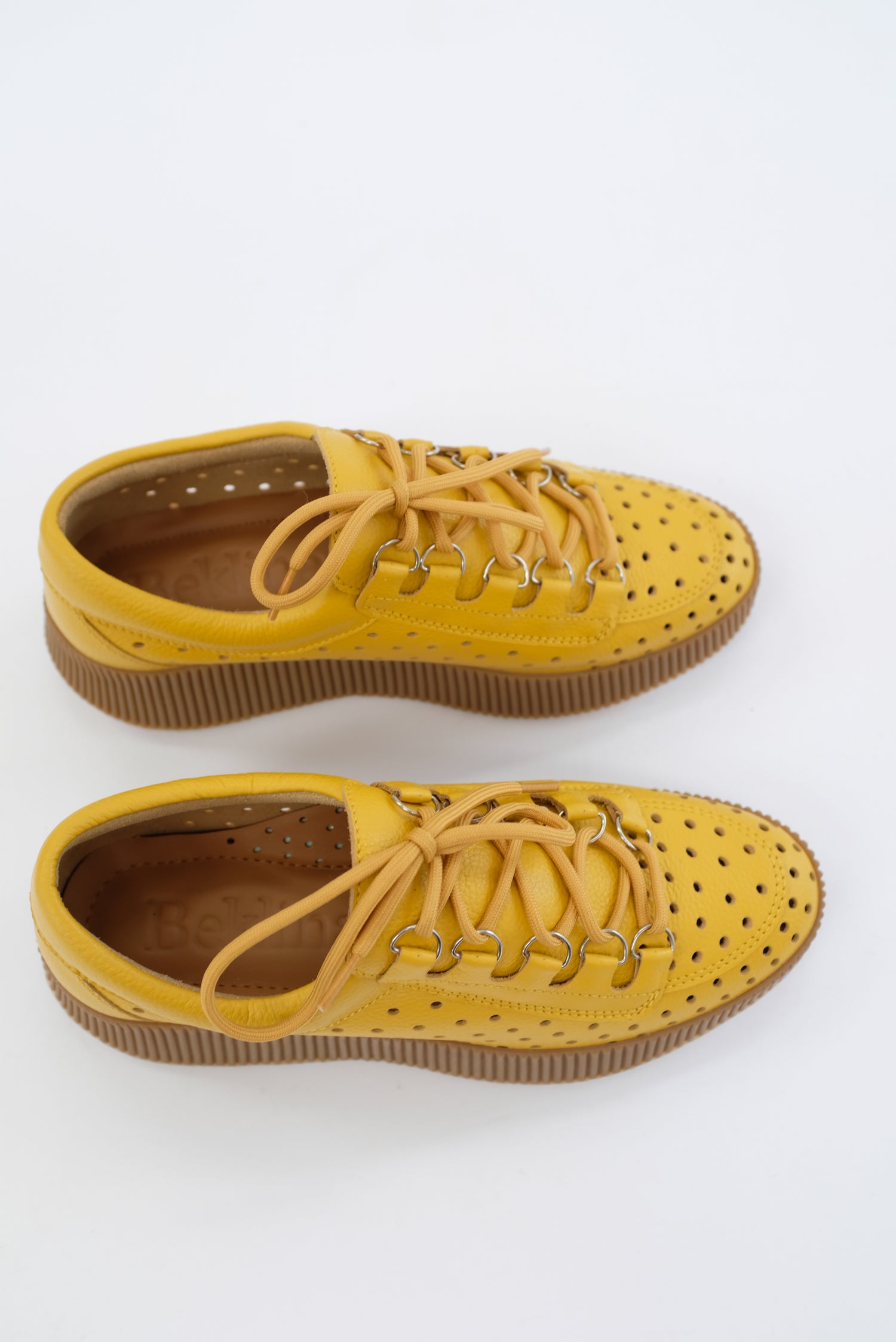 Beklina Pensionata Perforated Lace Up Yellow Submarine