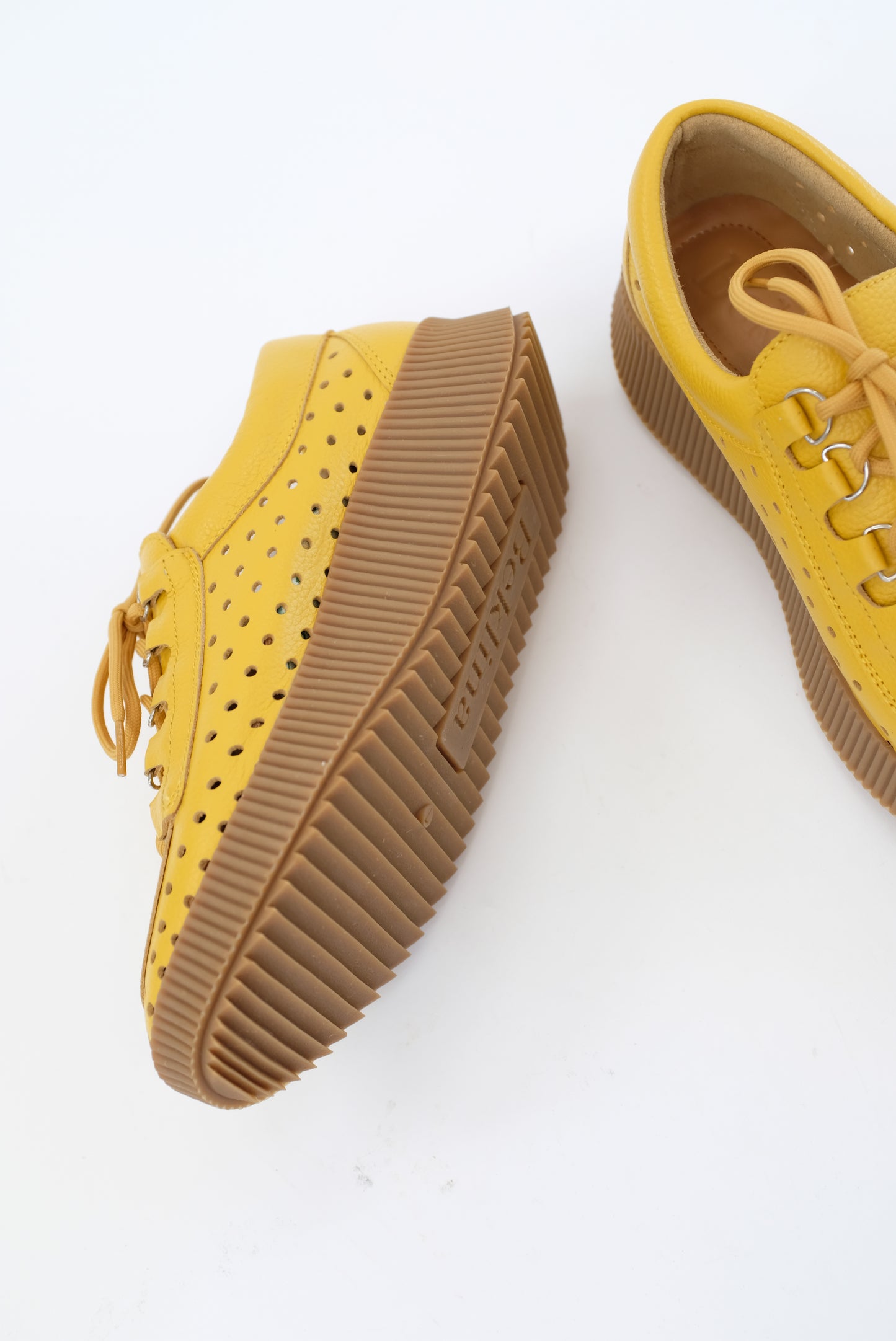 Beklina Pensionata Perforated Lace Up Yellow Submarine