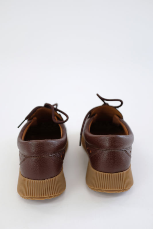 Beklina Pensionata Perforated Lace Up Castagna