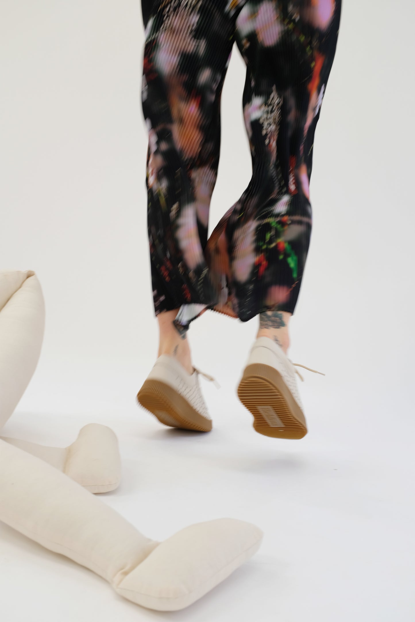 Beklina Pensionata Perforated Lace Up Off White 