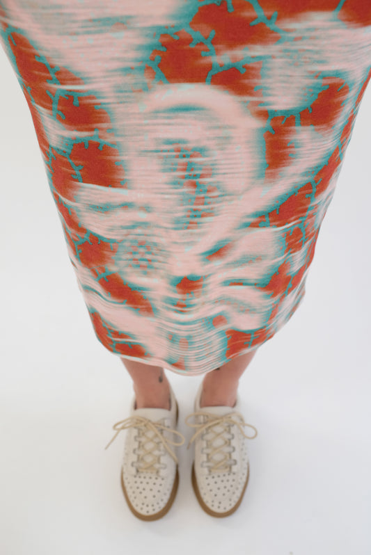 Beklina Pensionata Perforated Lace Up Off White 