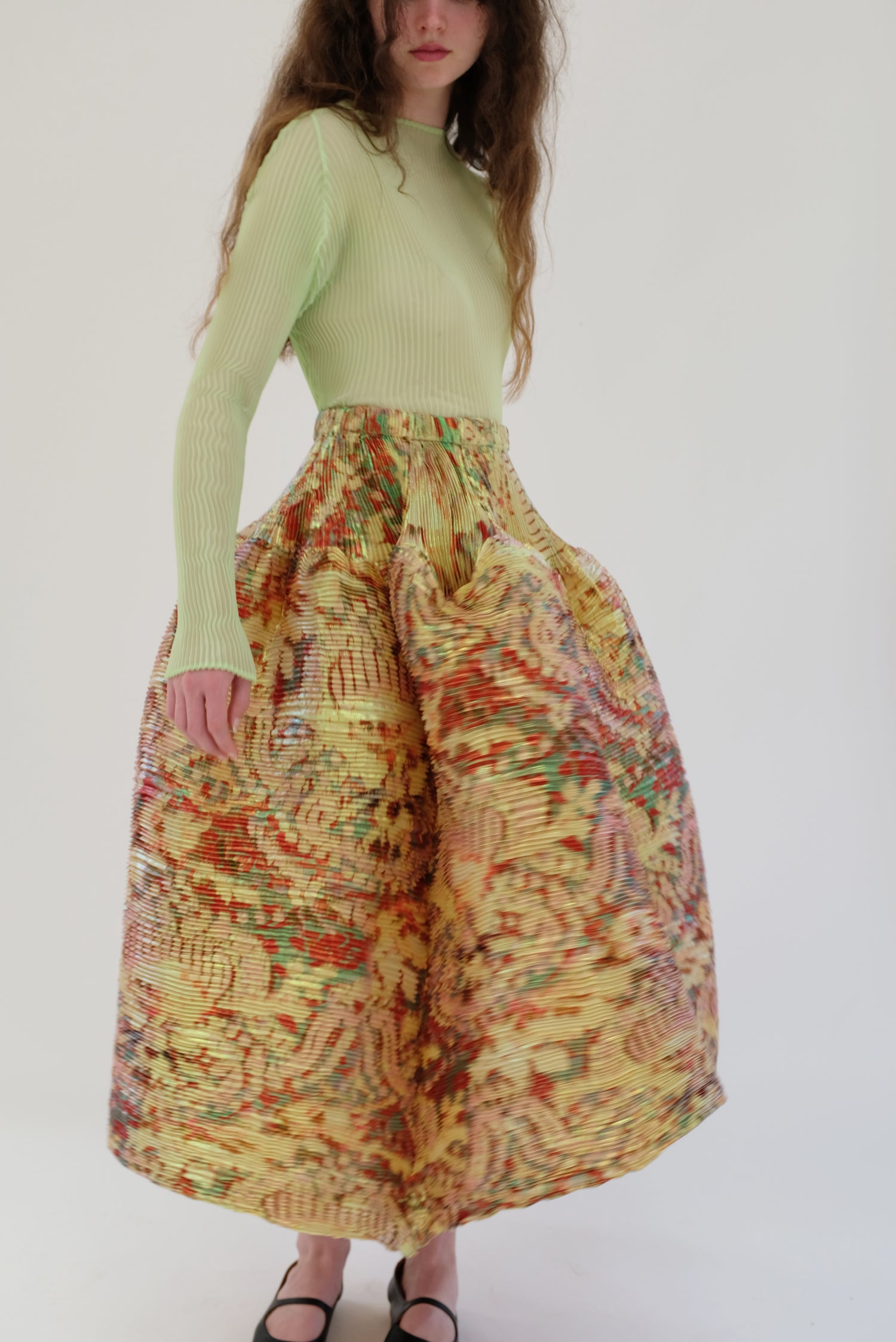 Julia Heuer Kenza Skirt Iridescent Jim / Couture Length
