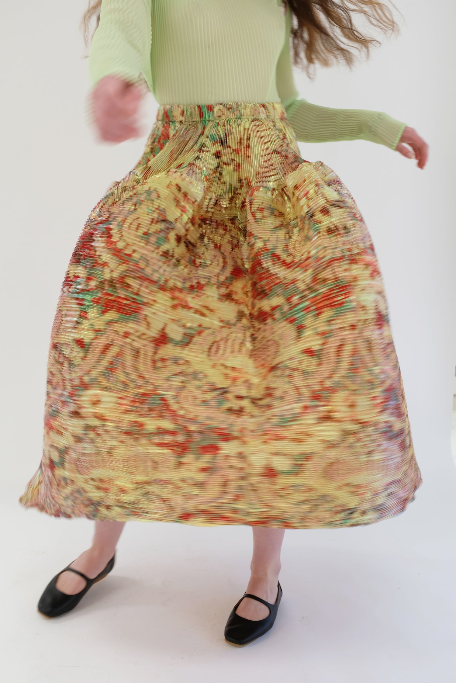 Julia Heuer Kenza Skirt Iridescent Jim / Couture Length