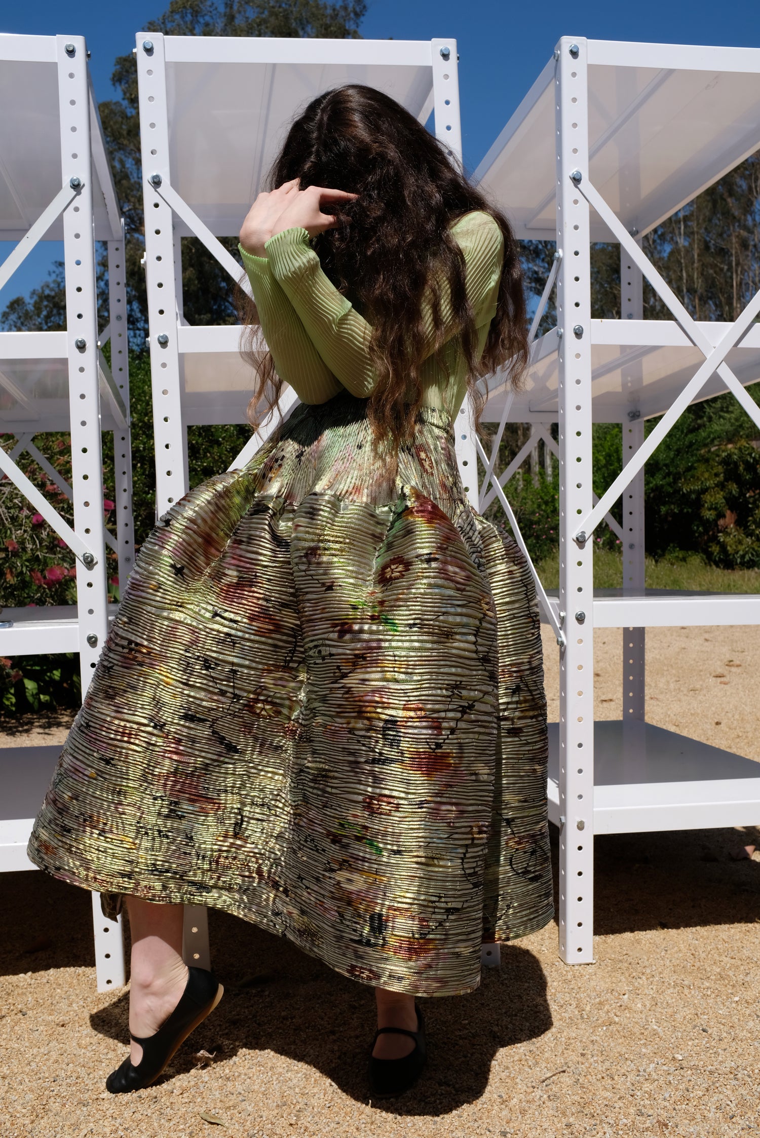 Julia Heuer Kenza Skirt Iridescent Frances