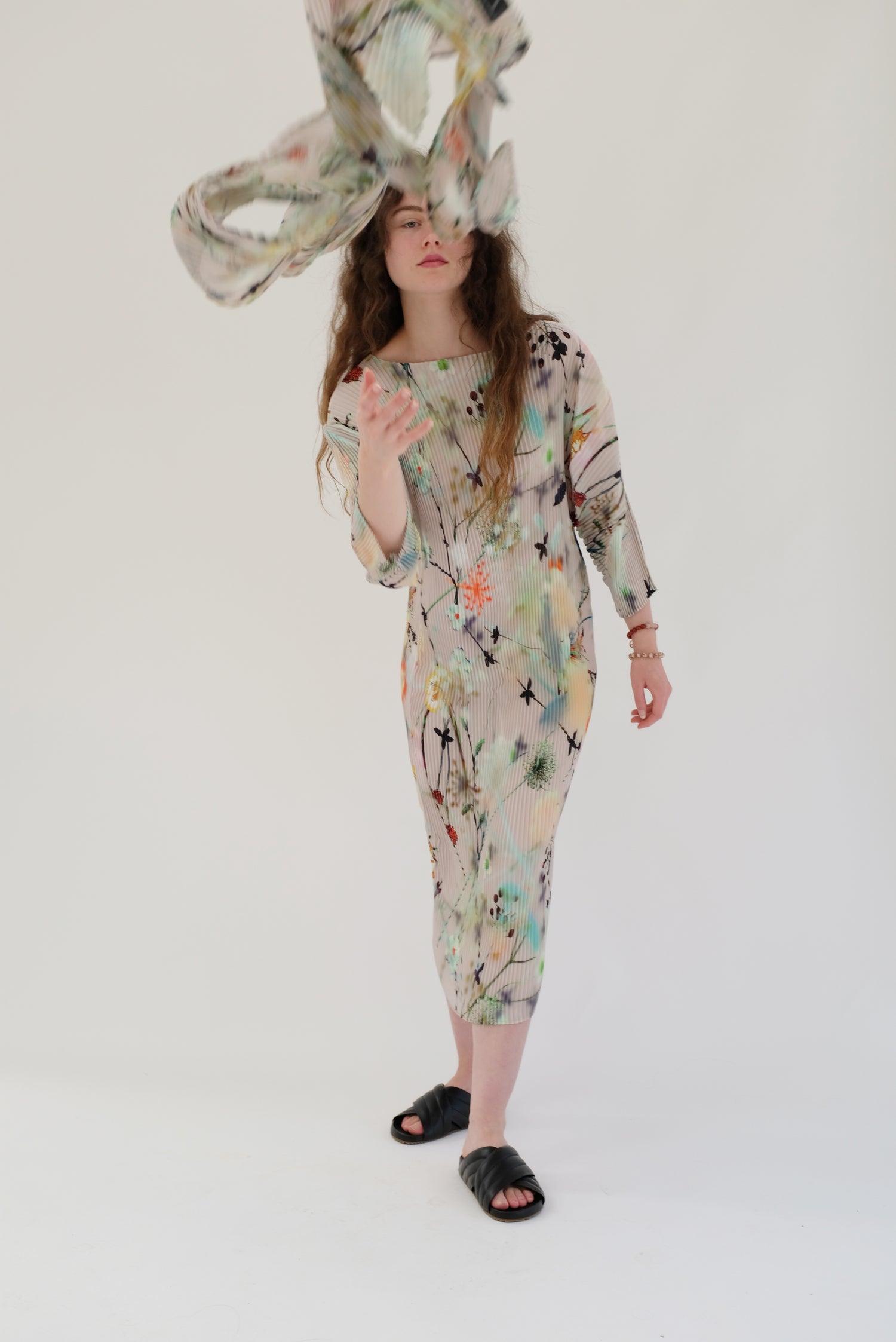 Julia Heuer Leila Pleated Dress Frances