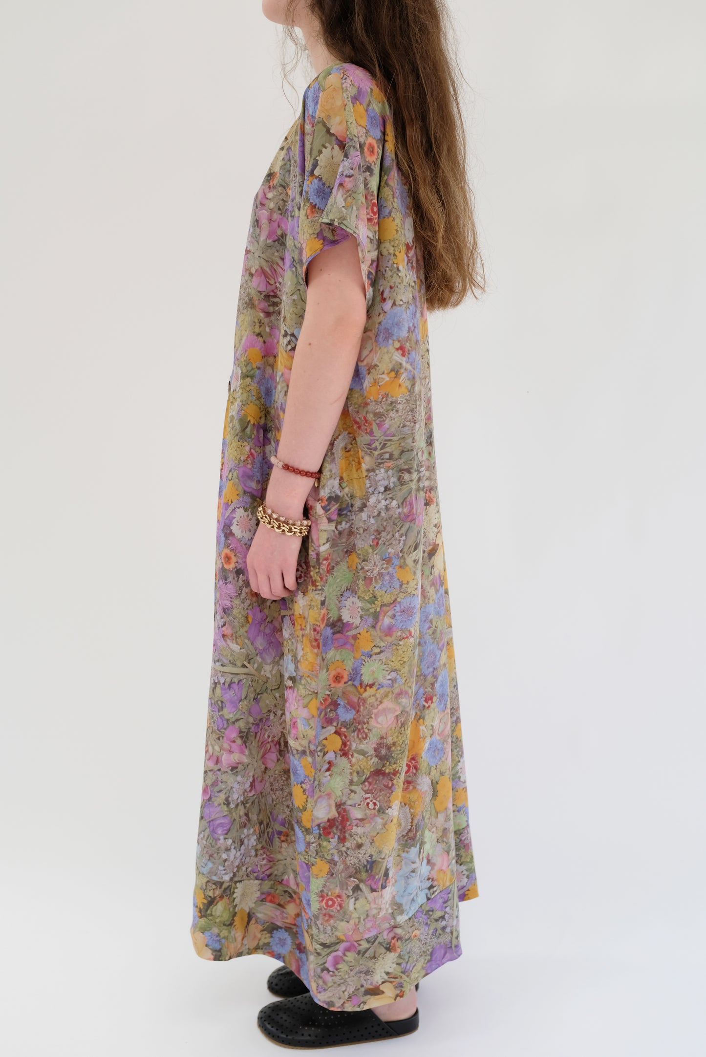 Anntian Simple Silk Dress Print G