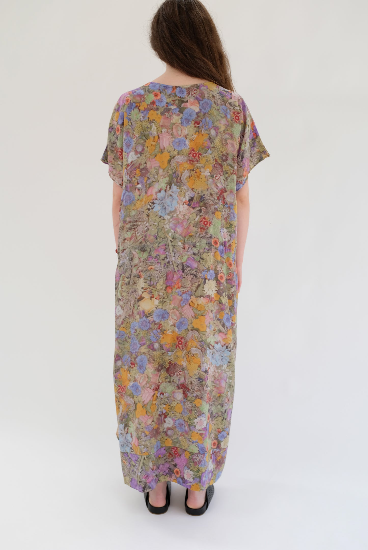 Anntian Simple Silk Dress Print G