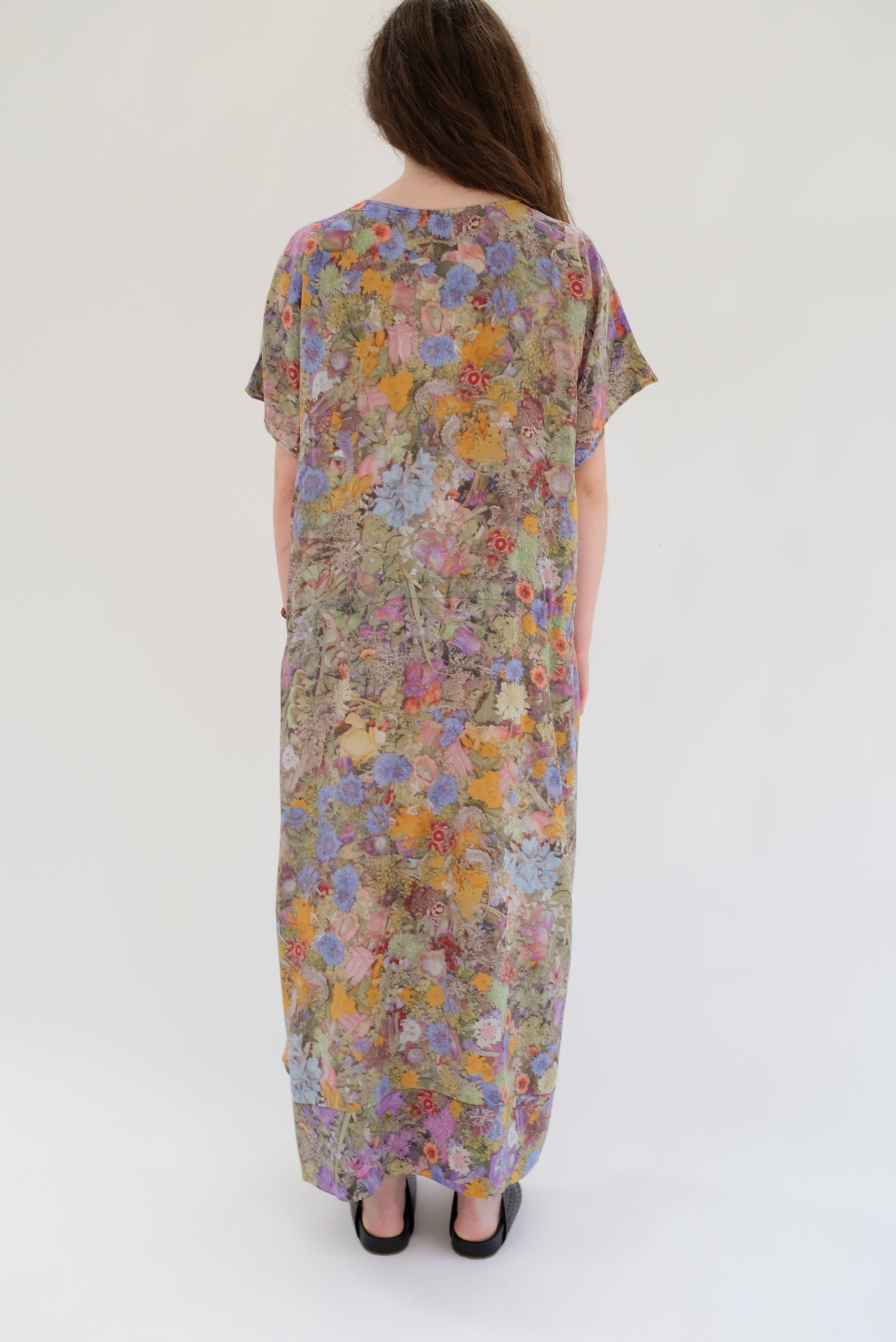 Anntian Simple Silk Dress Print G