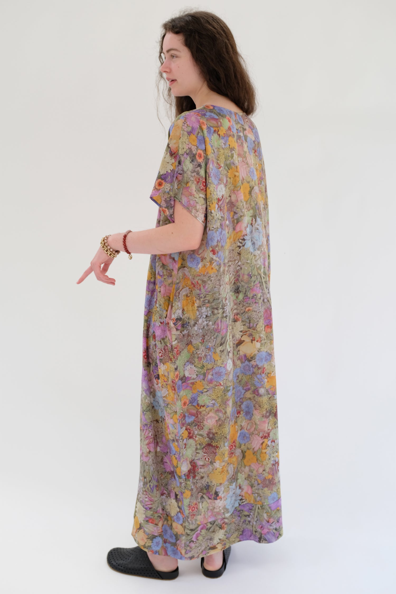 Anntian Simple Silk Dress Print G