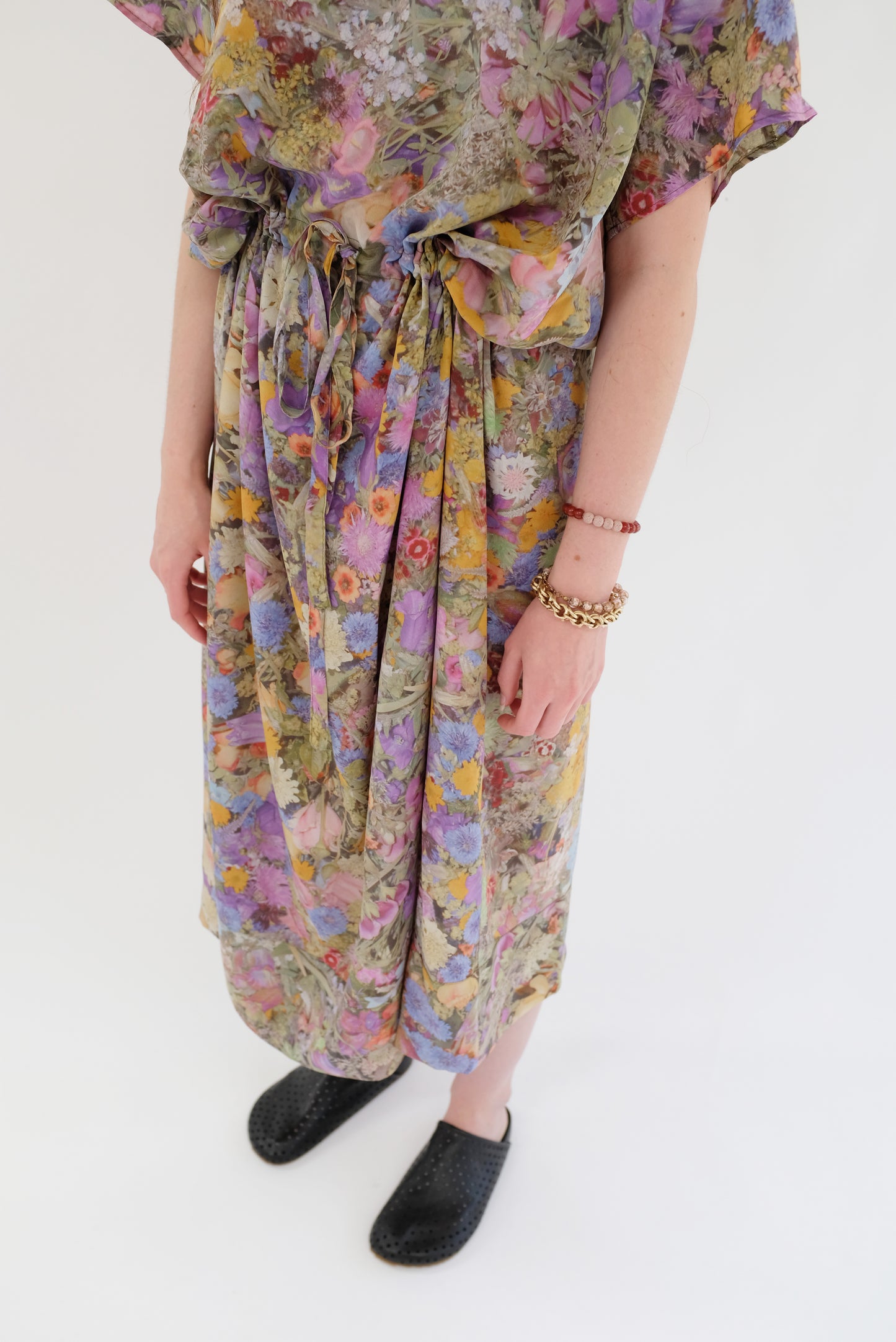 Anntian Simple Silk Dress Print G