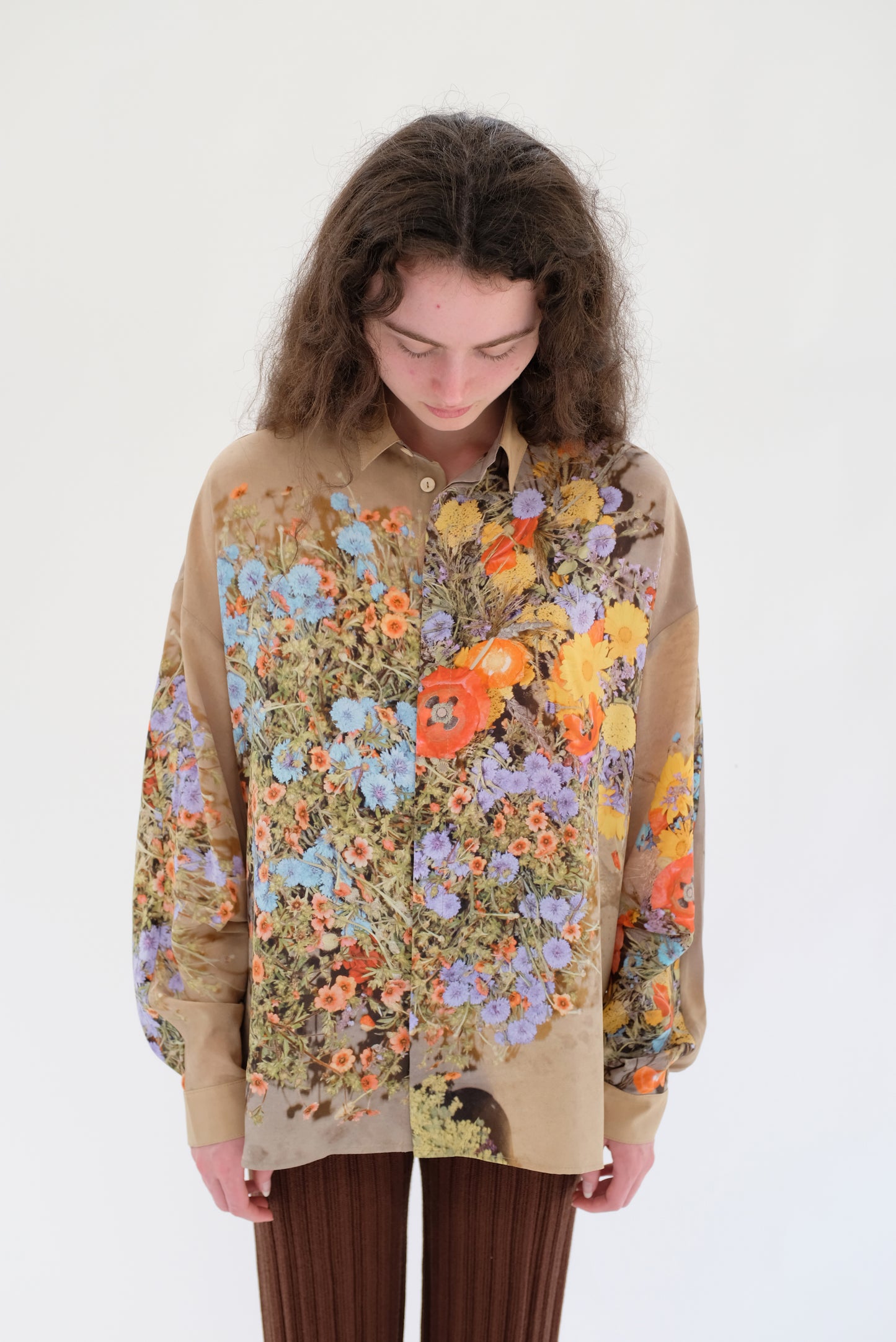 Anntian Unisex Silk Shirt Print J