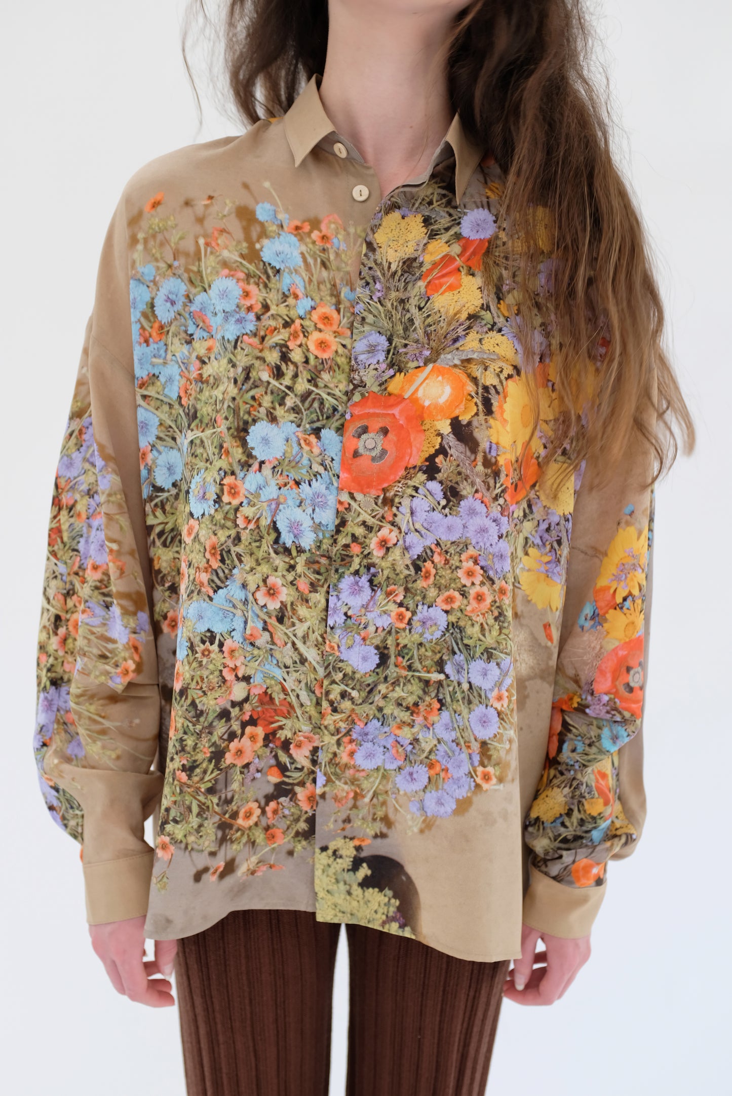 Anntian Unisex Silk Shirt Print J