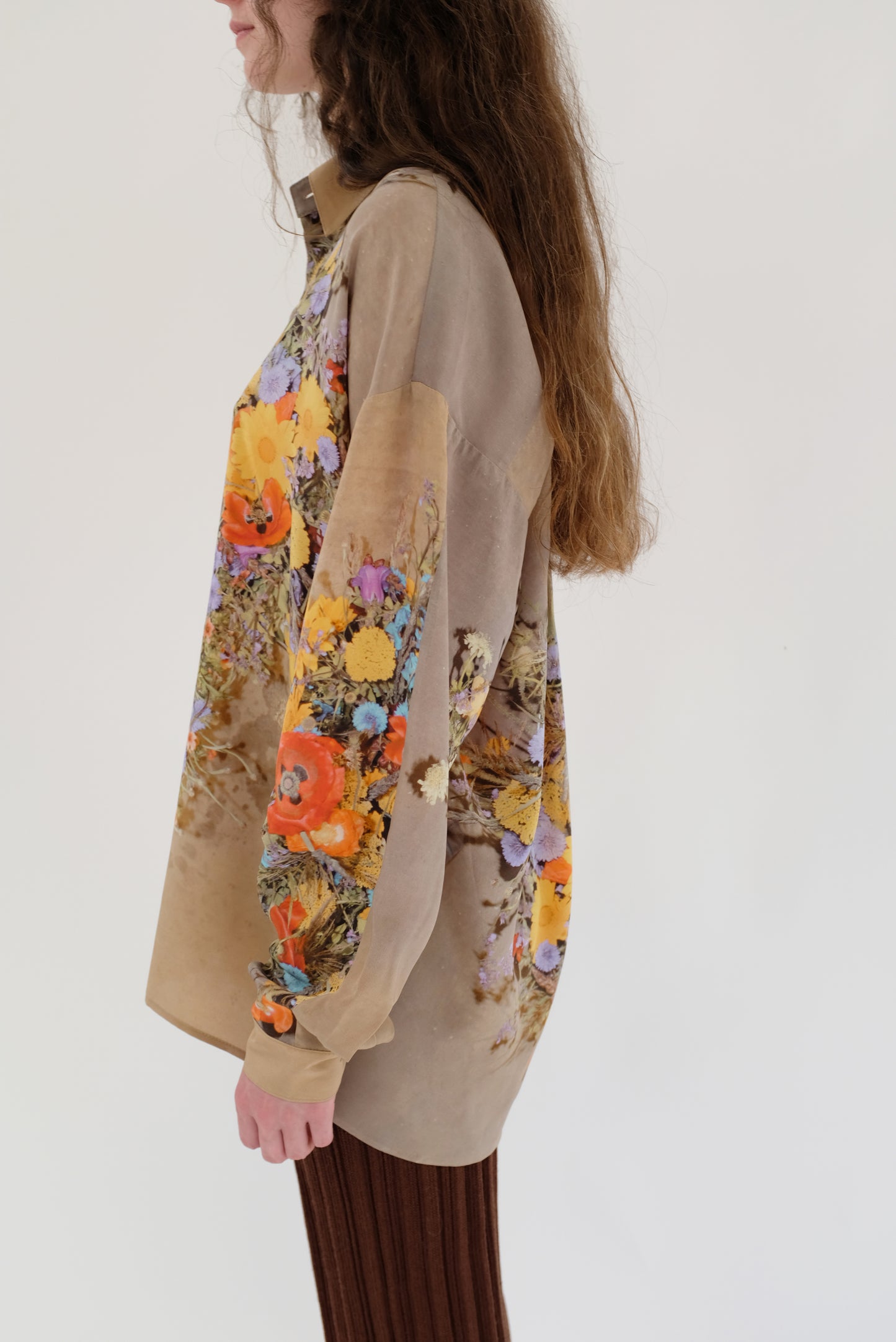 Anntian Unisex Silk Shirt Print J