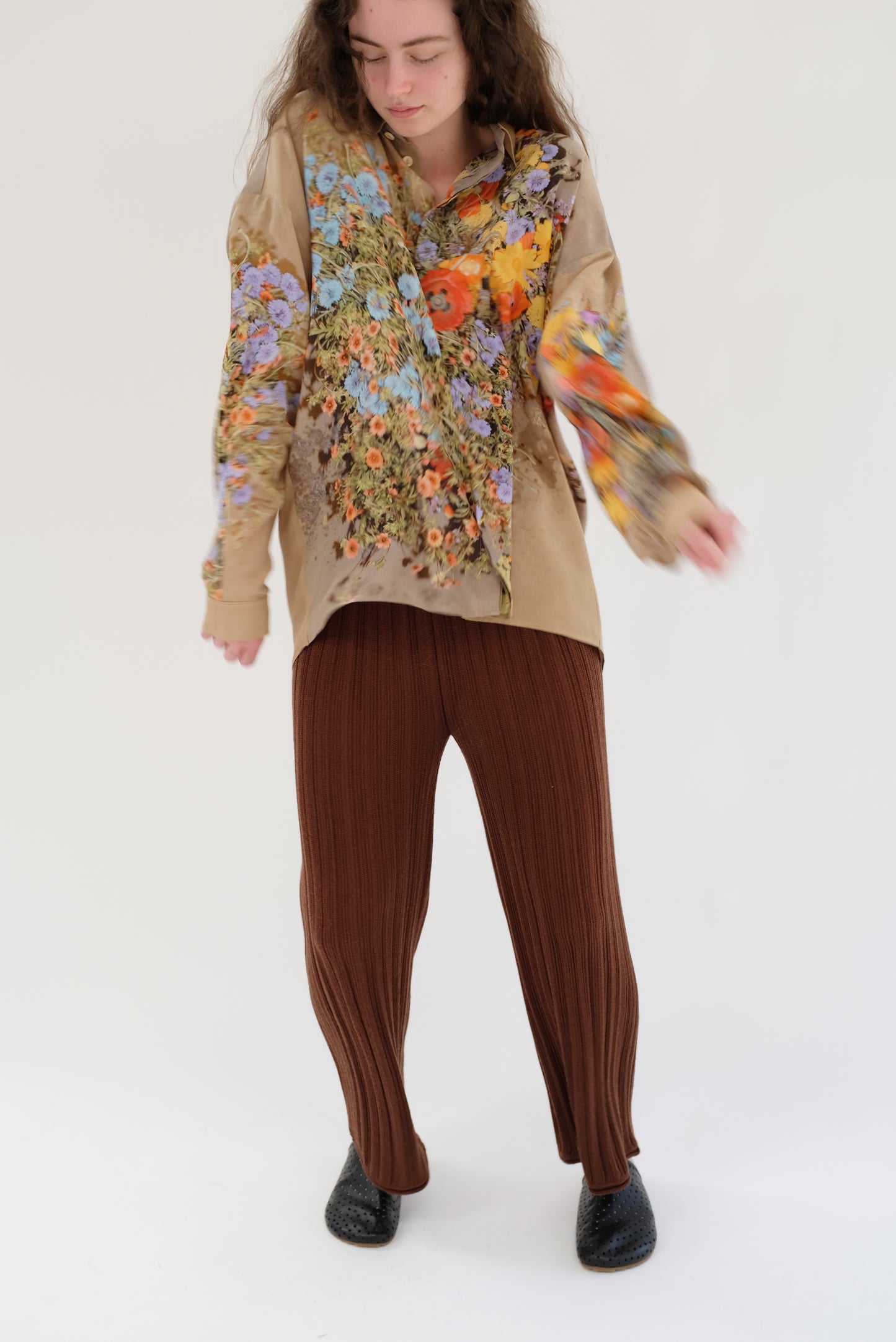 Anntian Unisex Silk Shirt Print J