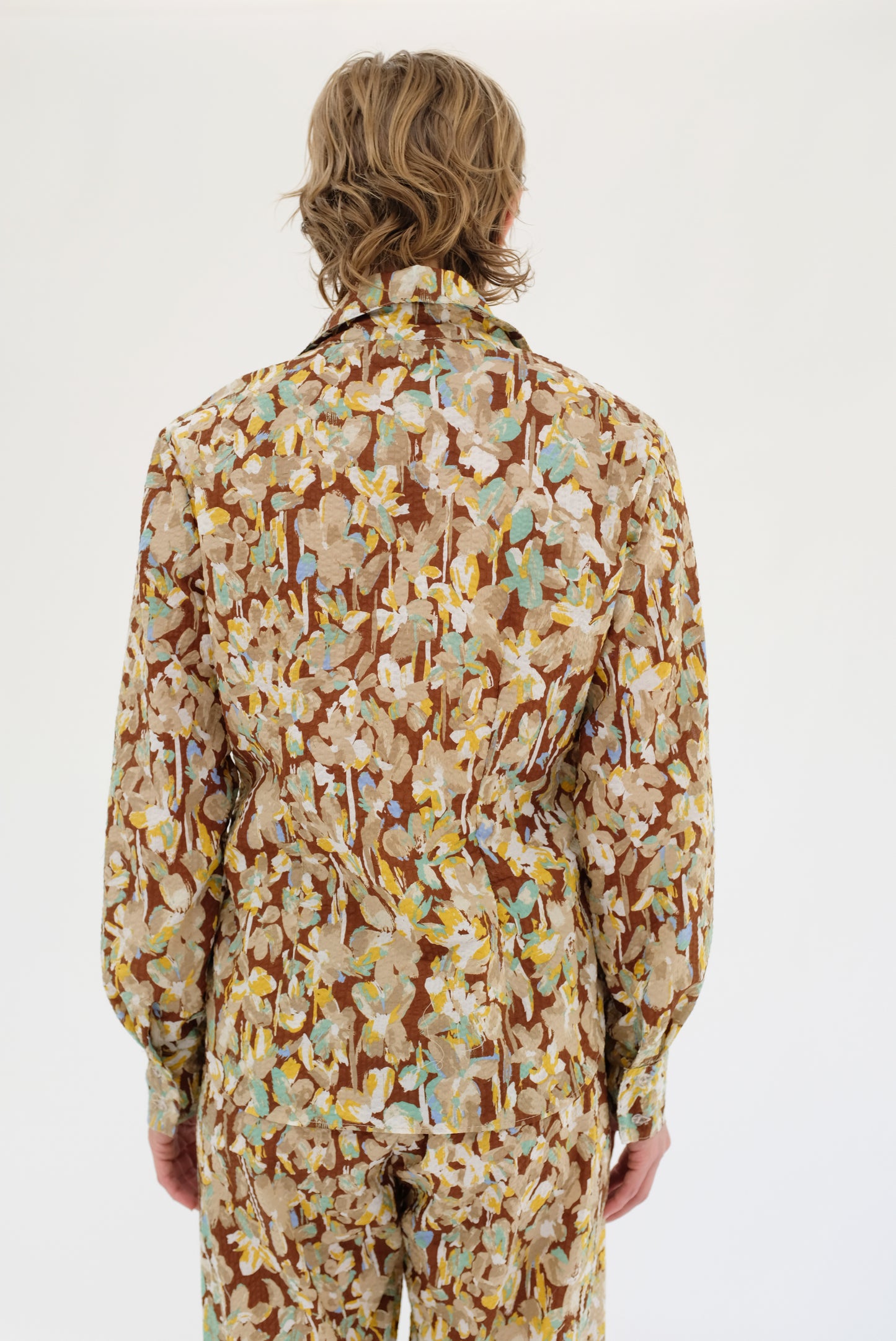 Beklina Button Up Shirt Brown Floral