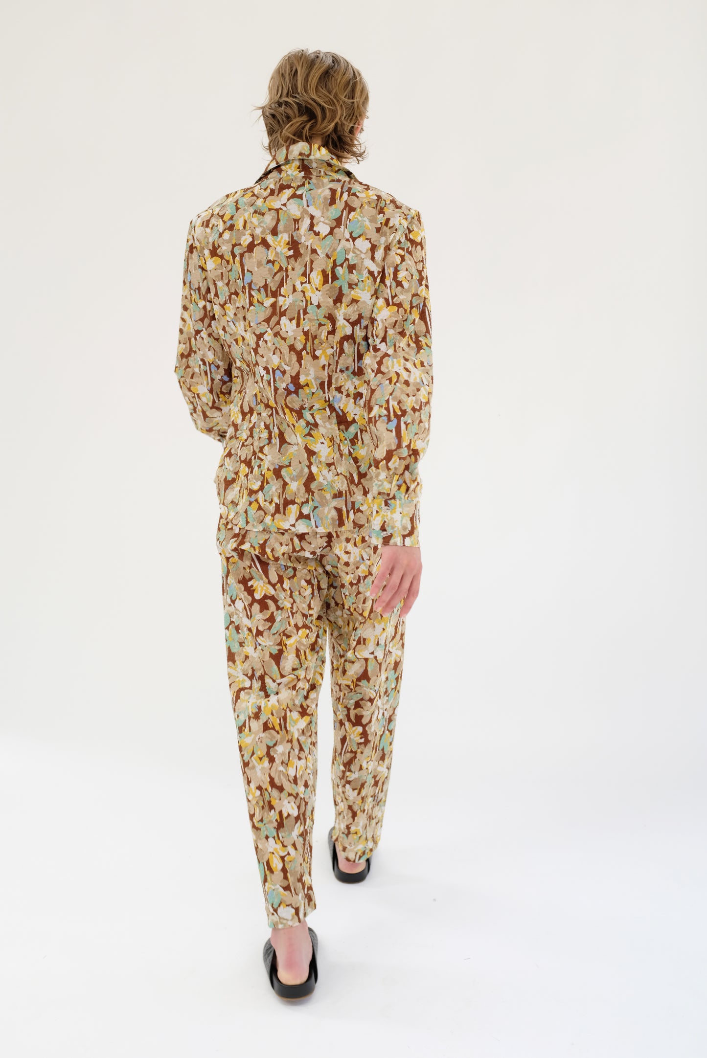 Beklina Basic Pant Brown Floral
