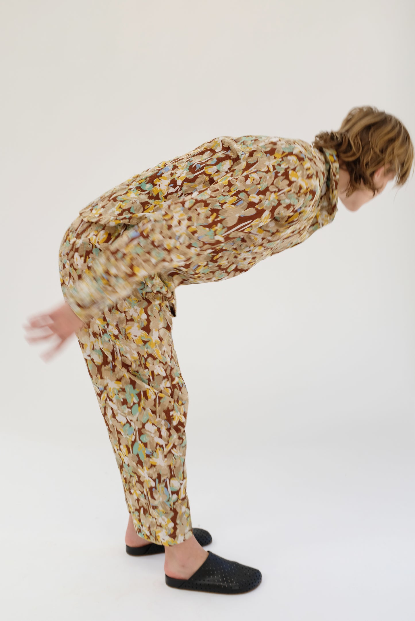Beklina Basic Pant Brown Floral