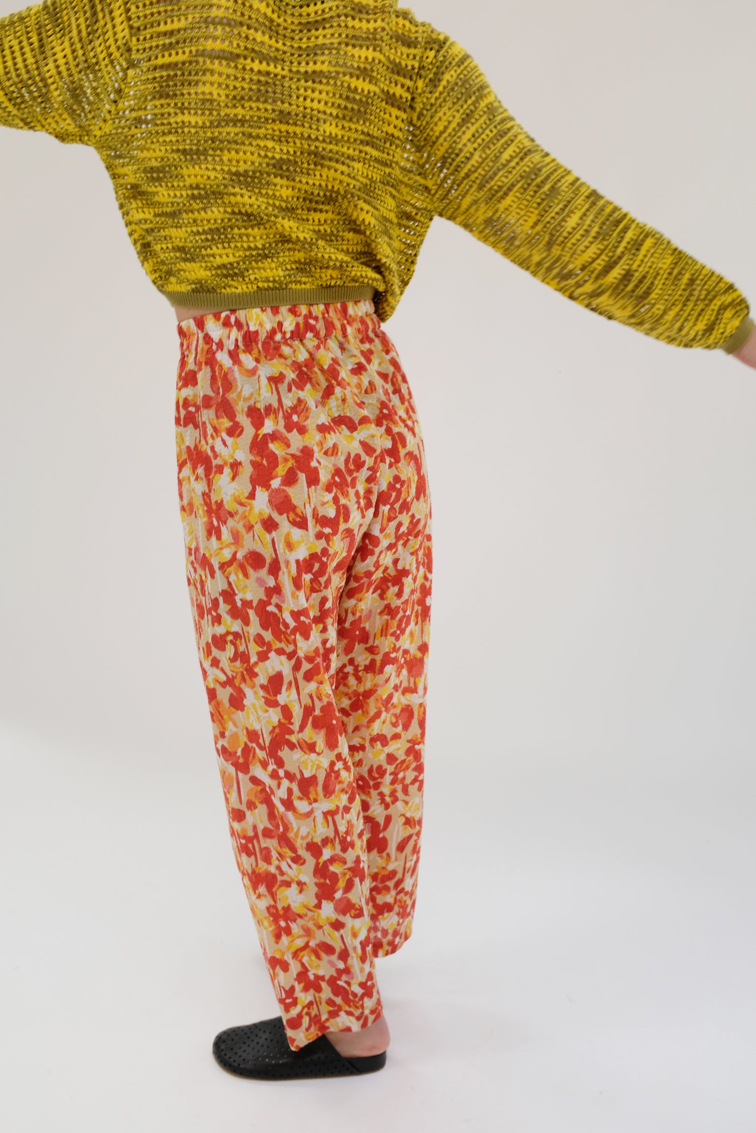 Beklina Basic Pant Coral Floral