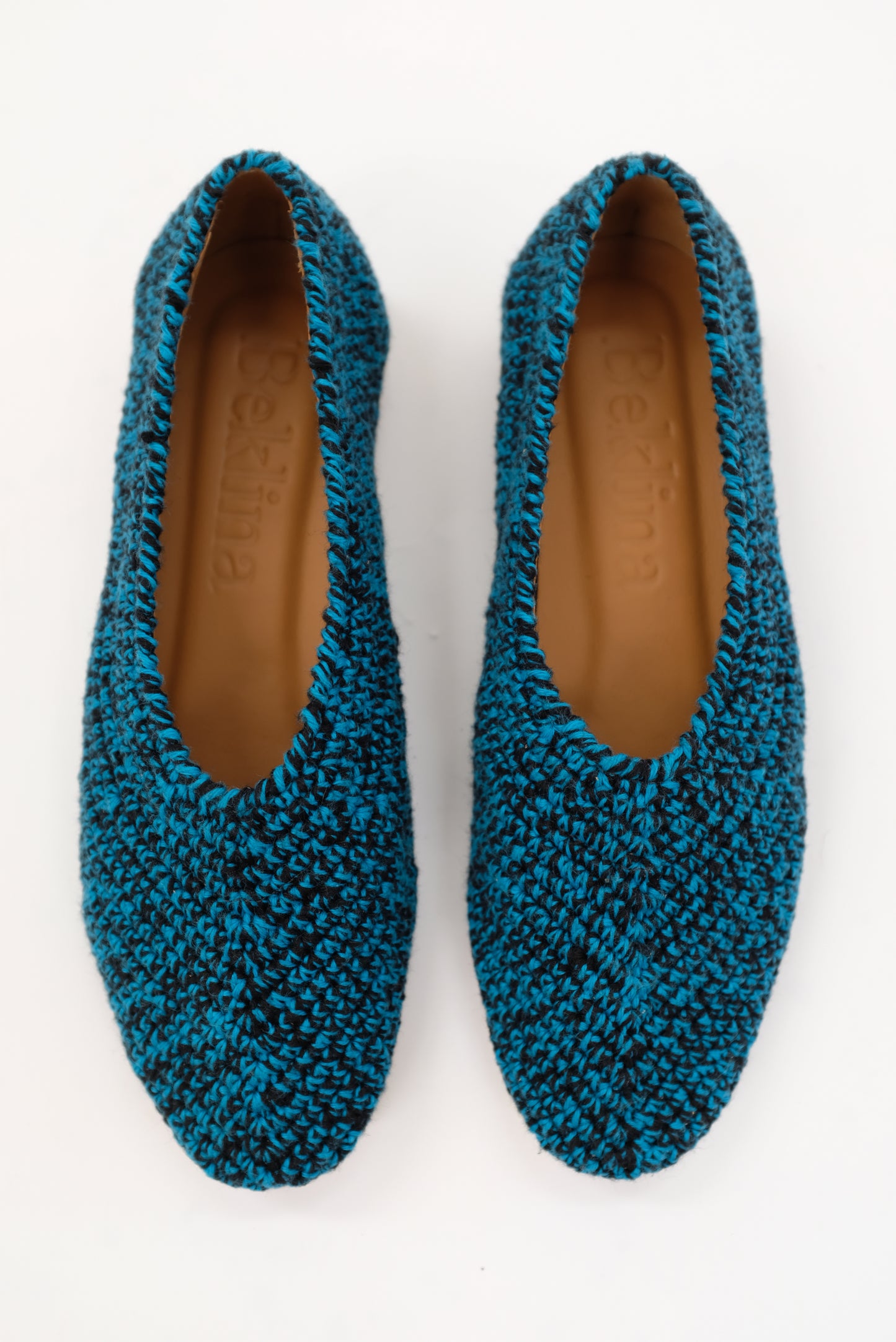 Beklina Crochet Ballet Flats Cypress/Black